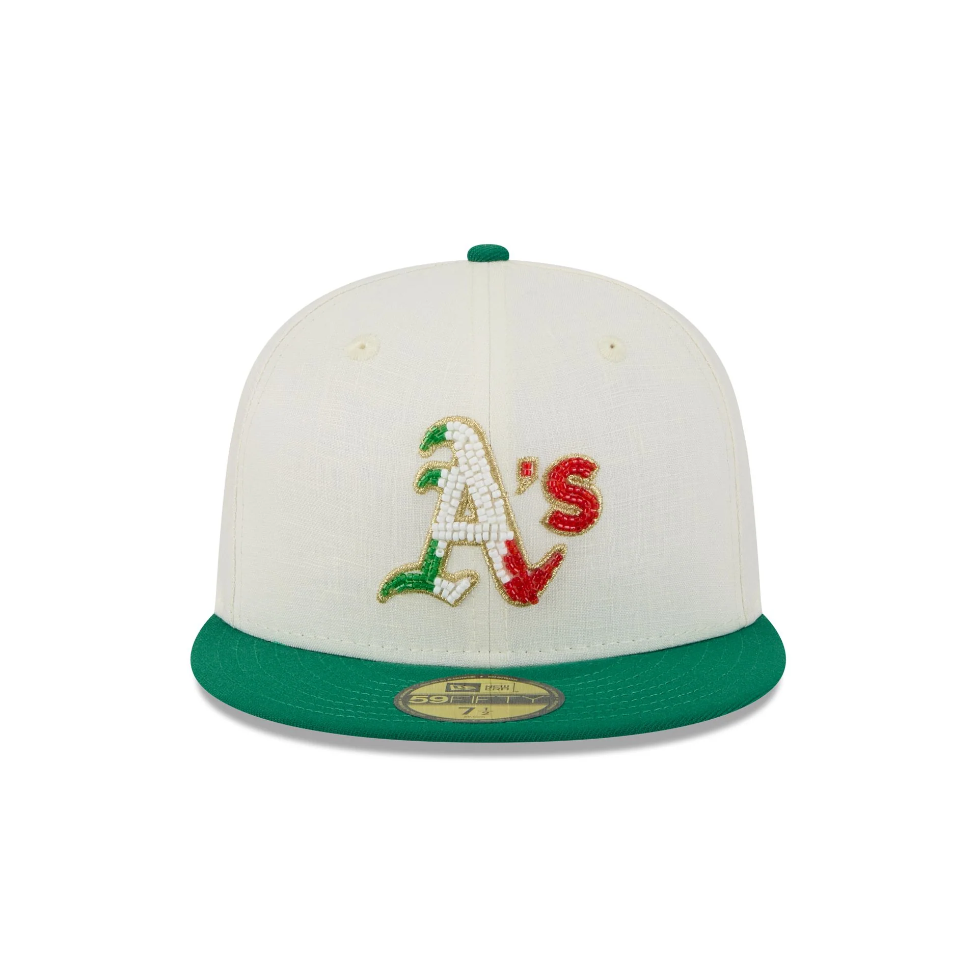 Athletics Beaded Linen 59FIFTY Fitted Hat