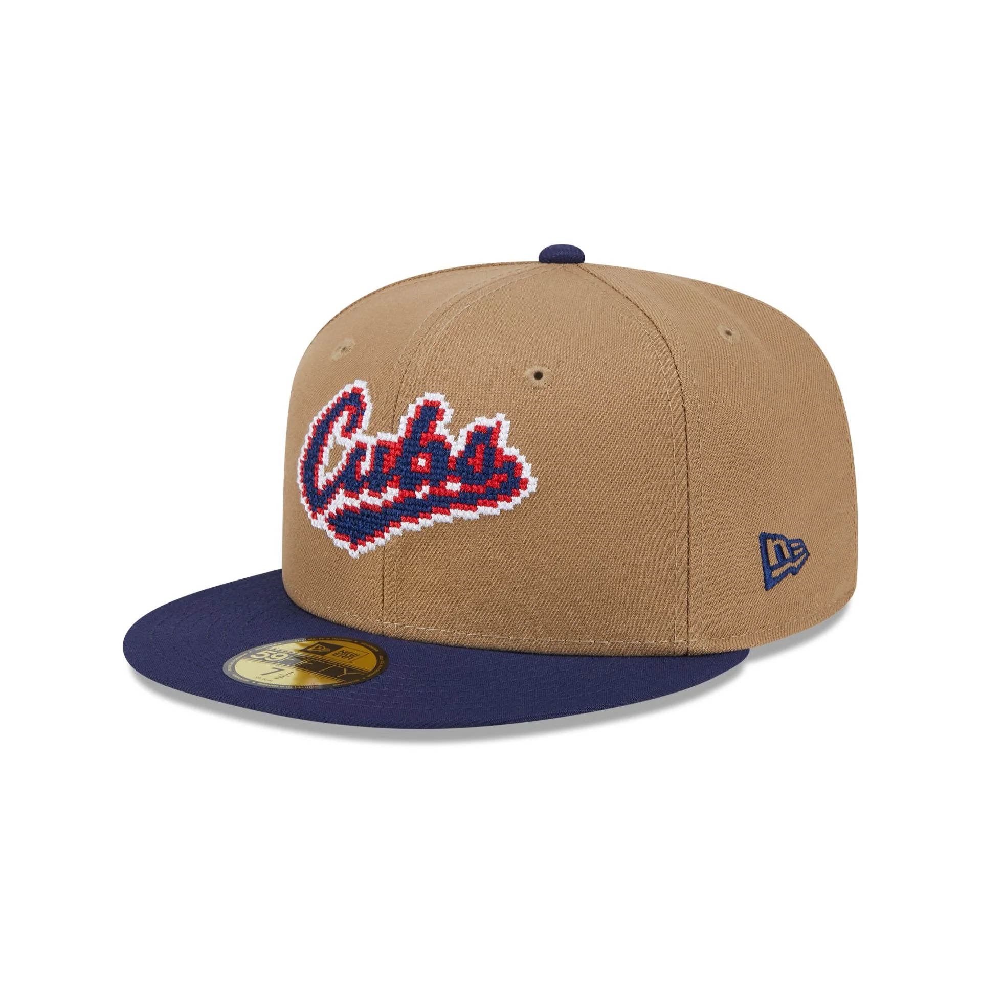 Chicago Cubs Classic 8-Bit Wordmark 59FIFTY Fitted Hat