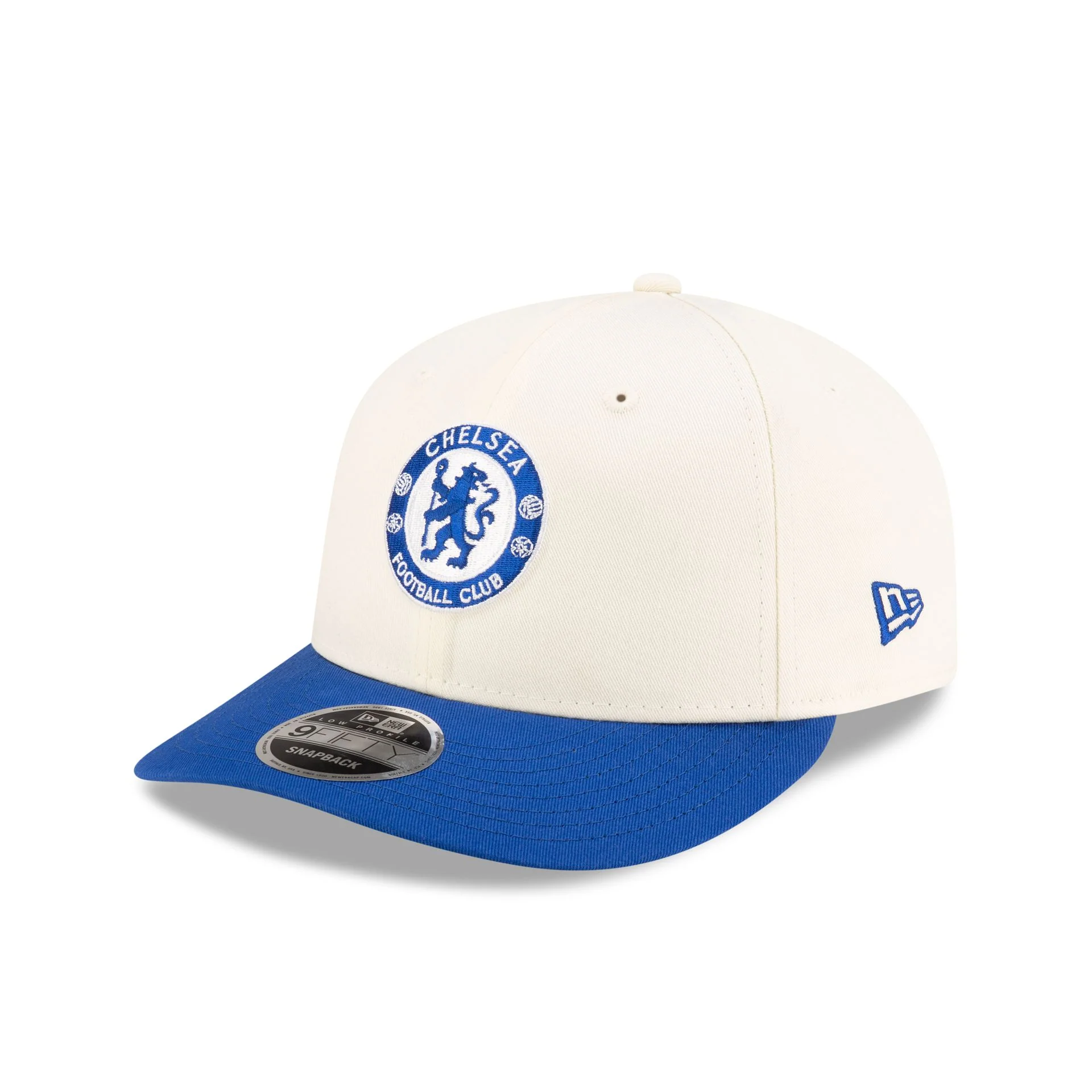 Chelsea FC Lion Crest SW6 Open White Low Profile 9FIFTY Snapback Hat