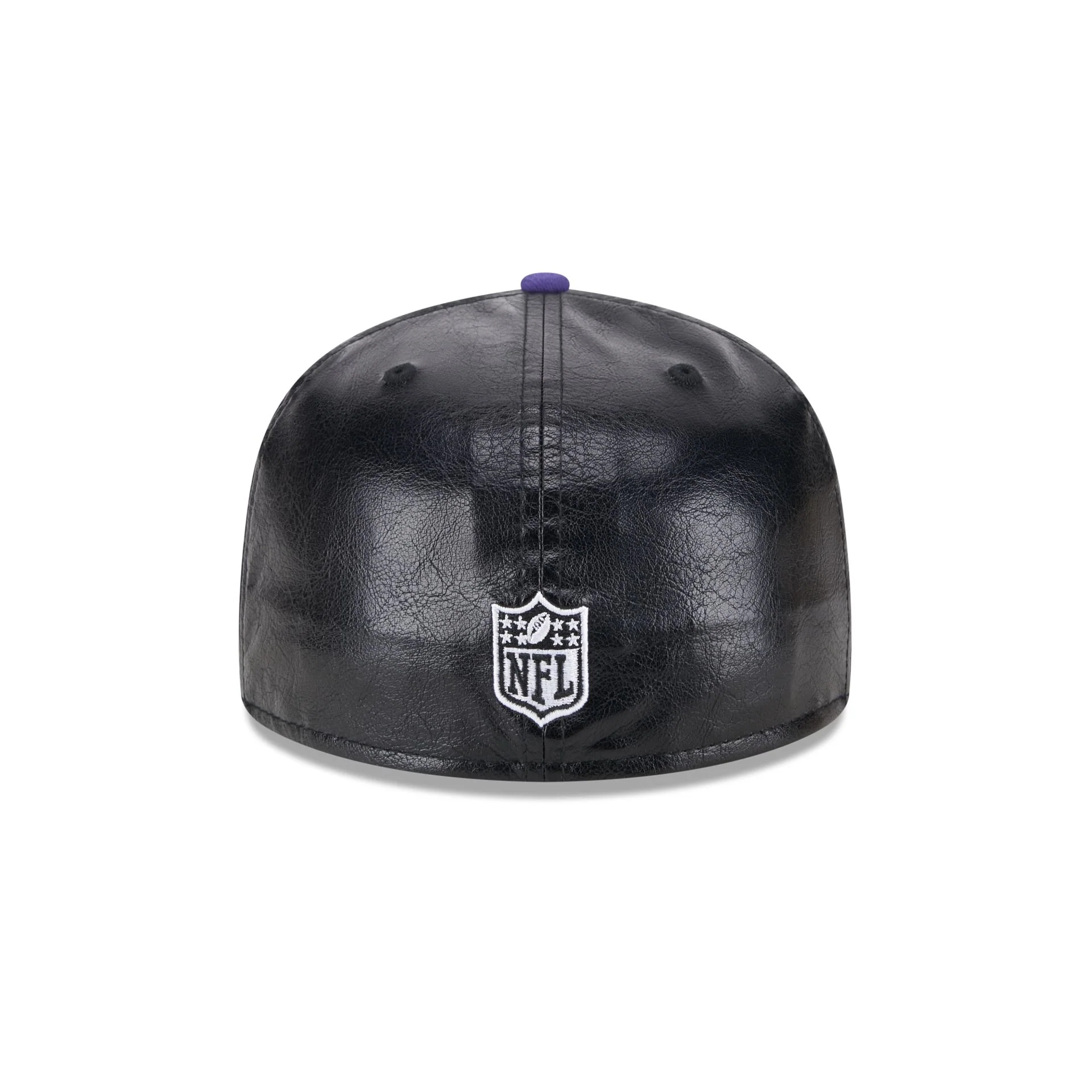 Baltimore Ravens Faux Leather Crown 59FIFTY Fitted Hat