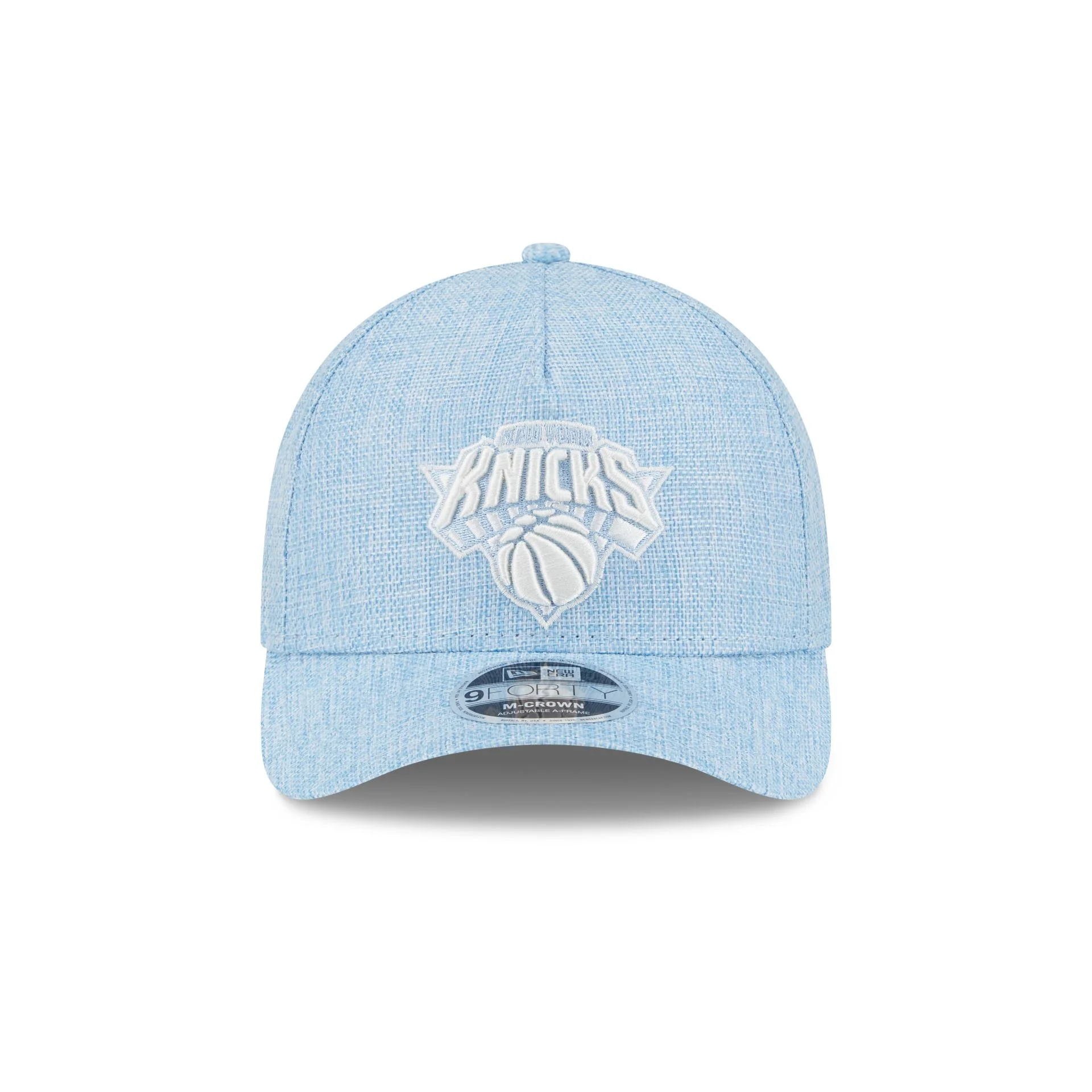 New York Knicks Cotton Weaver Blue 9FORTY M-Crown A-Frame Snapback Hat