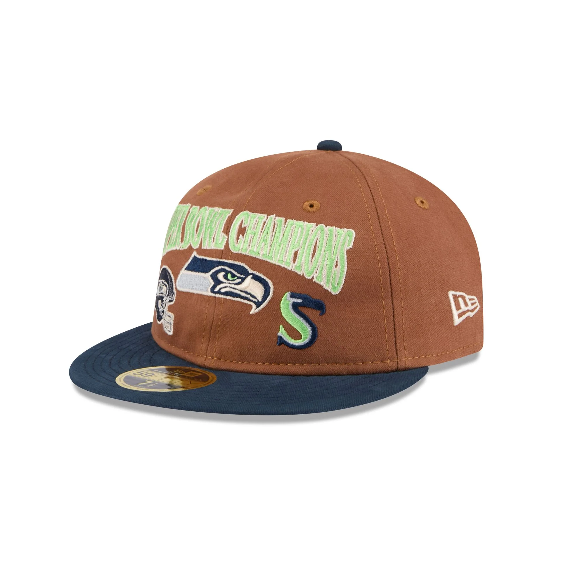 Seattle Seahawks Champions Retro Crown 59FIFTY Fitted Hat