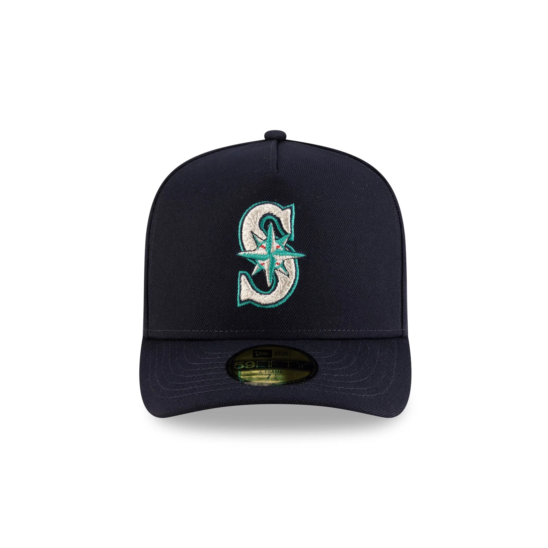 Seattle Mariners Script Safety Pin 59FIFTY A-Frame Fitted Hat