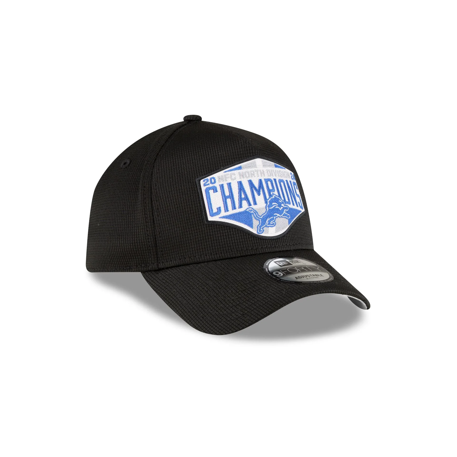Detroit Lions 2024 Division Champion Locker Room 9FORTY A-Frame Snapback Hat