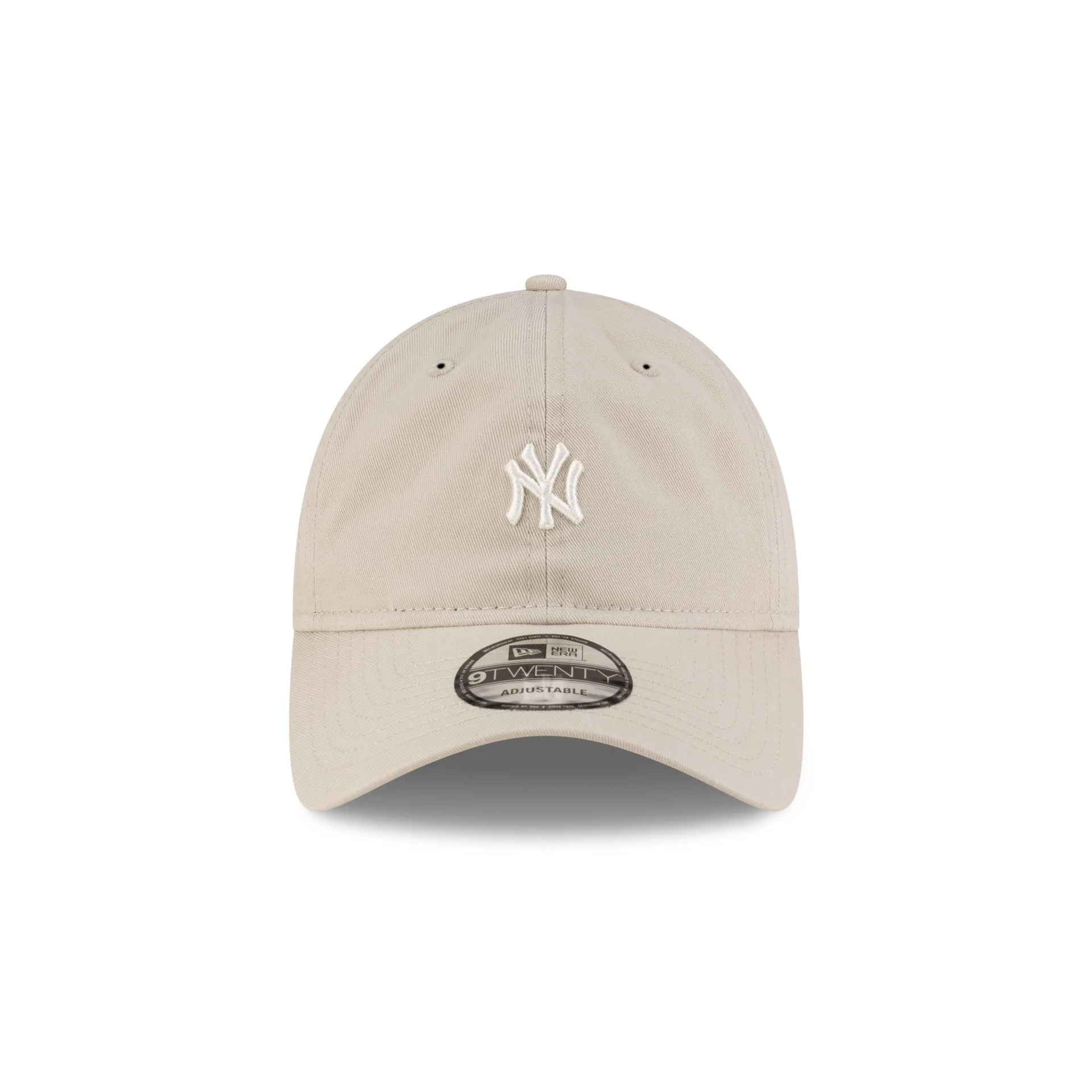 New York Yankees Mini Logo Washed Cream 9TWENTY Adjustable Hat