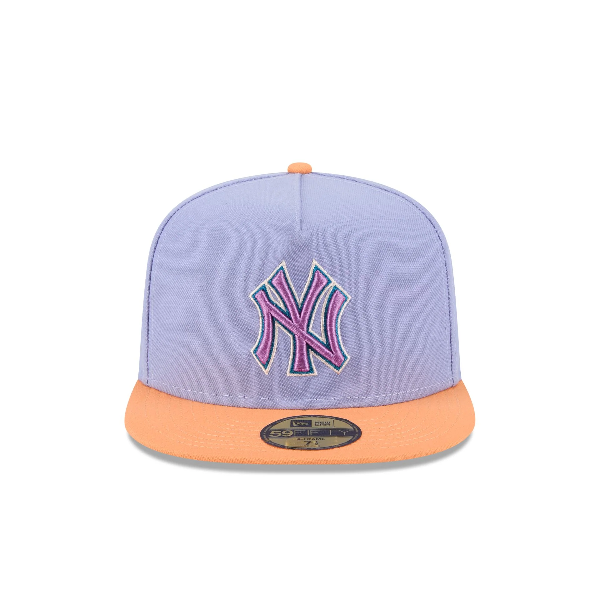 New York Yankees Lavender 59FIFTY A-Frame Fitted Hat