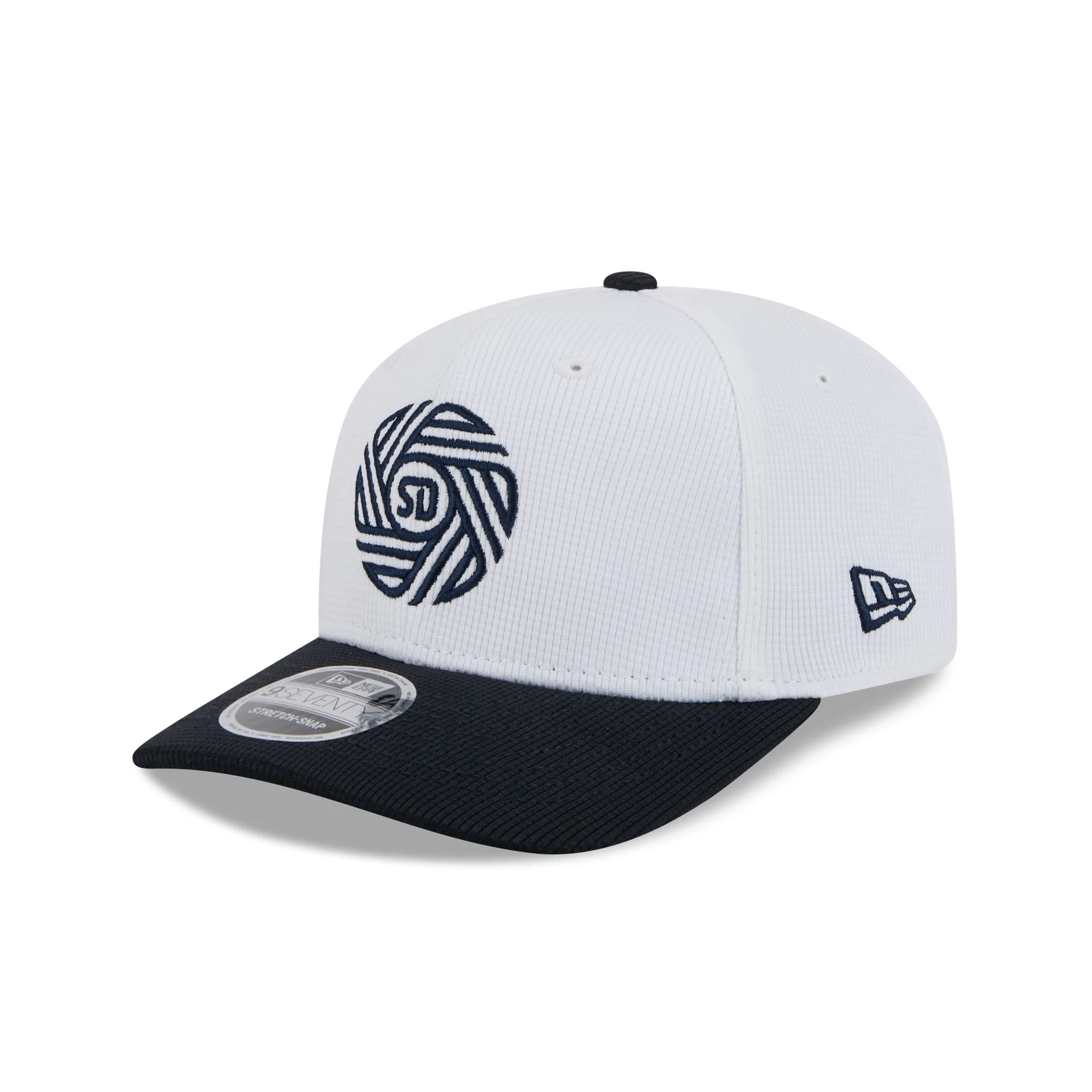 San Diego FC 2025 Jersey Hook White 9SEVENTY Stretch-Snap Hat
