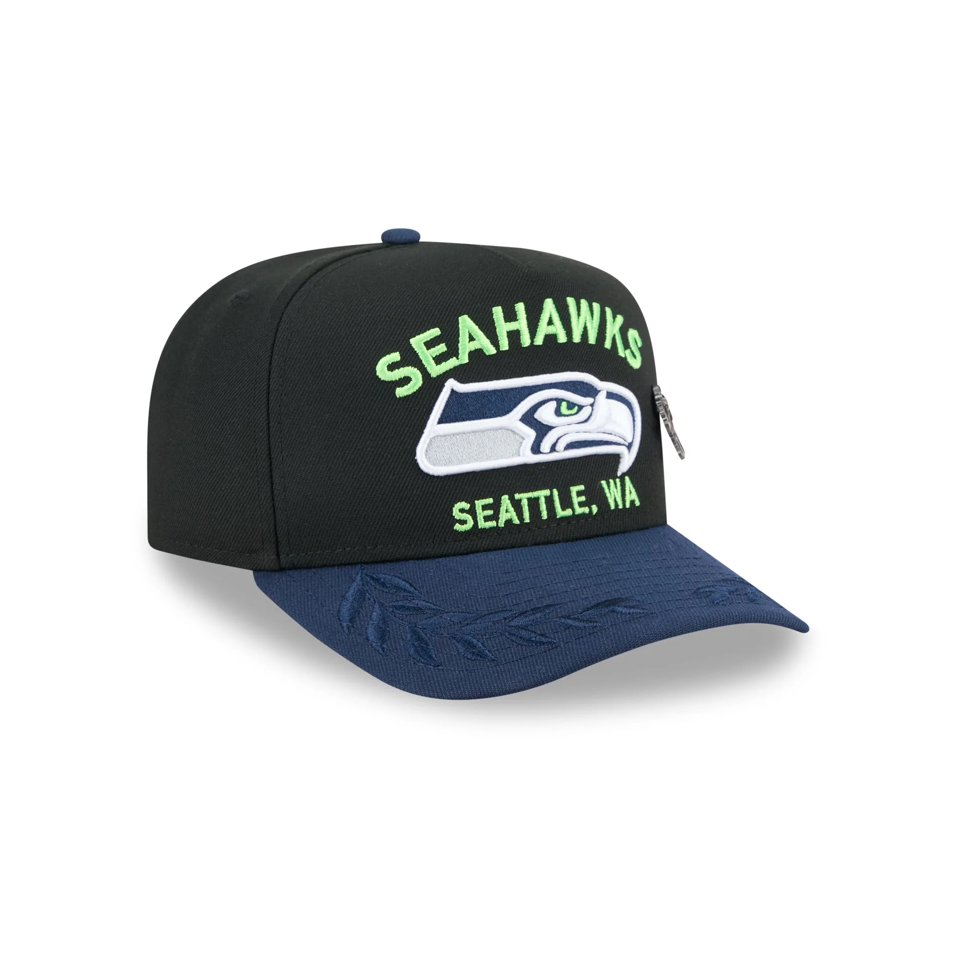 Seattle Seahawks 2025 Draft Black 59FIFTY A-Frame Fitted Hat