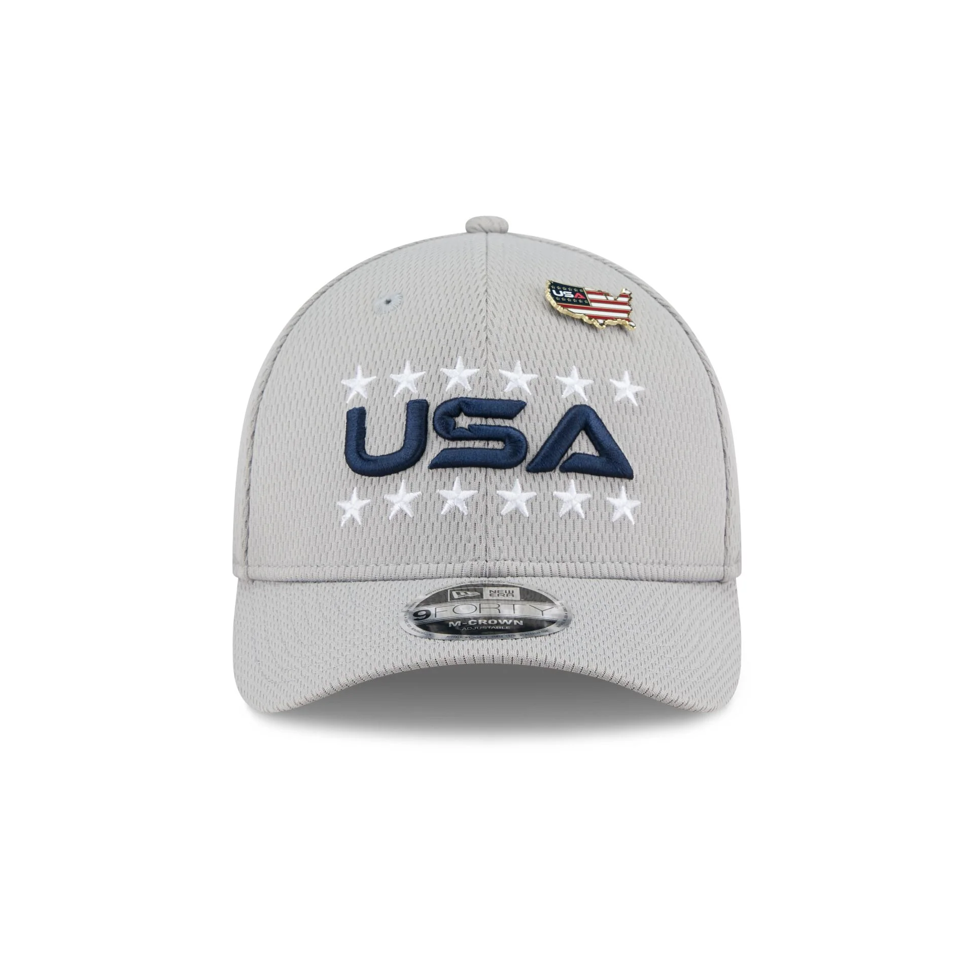 2025 Ryder Cup Team USA Gray 9FORTY M-Crown Snapback Hat