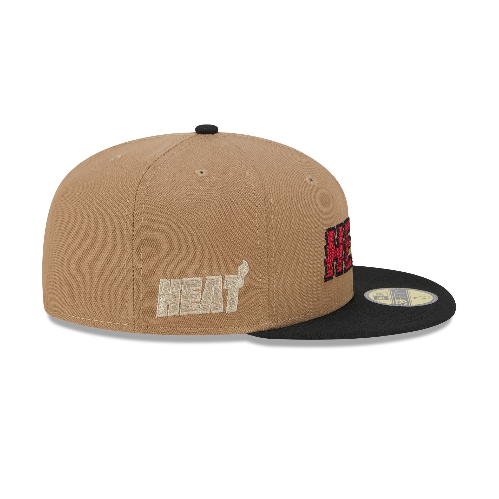 Miami Heat Classic 8-Bit Wordmark 59FIFTY Fitted Hat