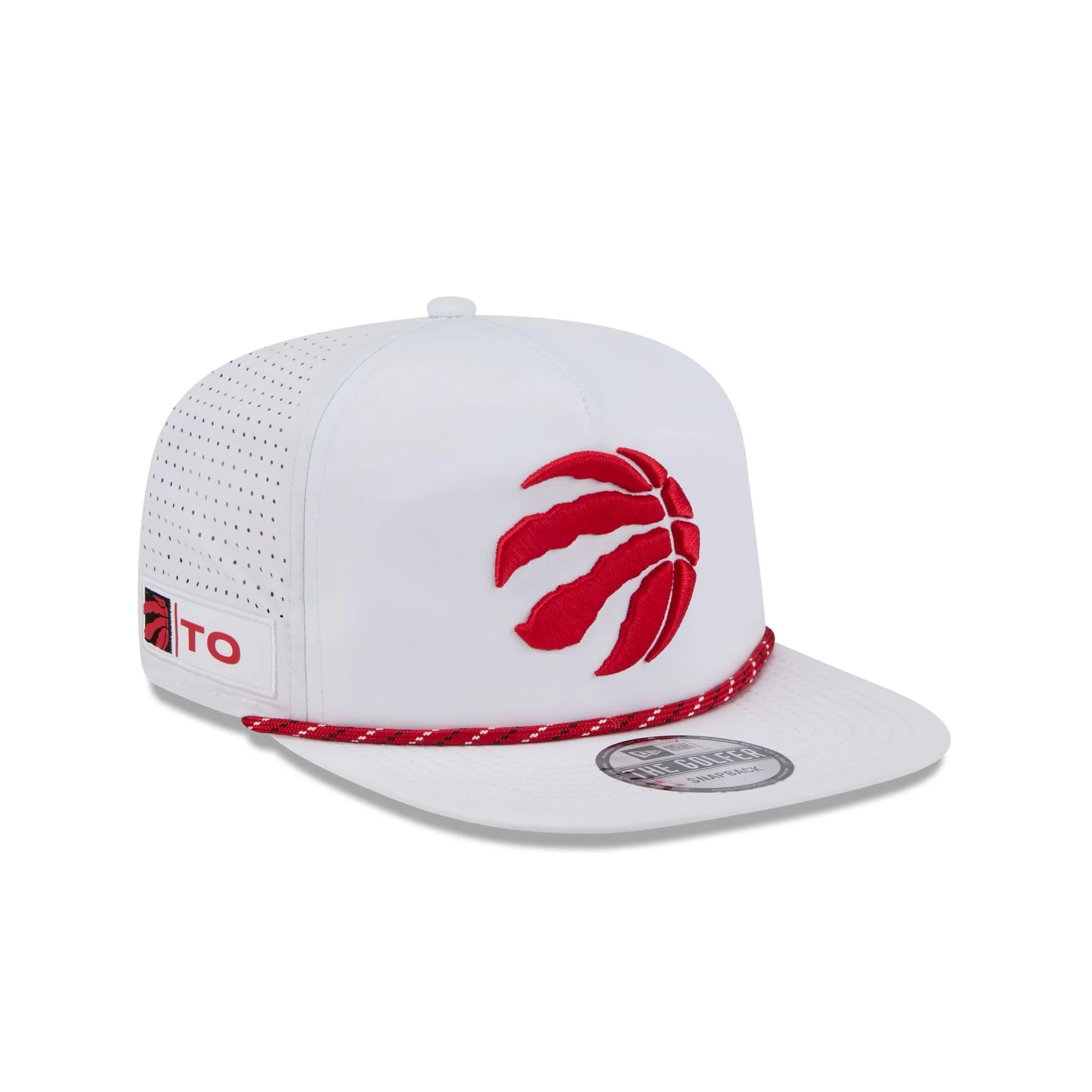 Toronto Raptors Optic White Performance Rope Golfer Hat