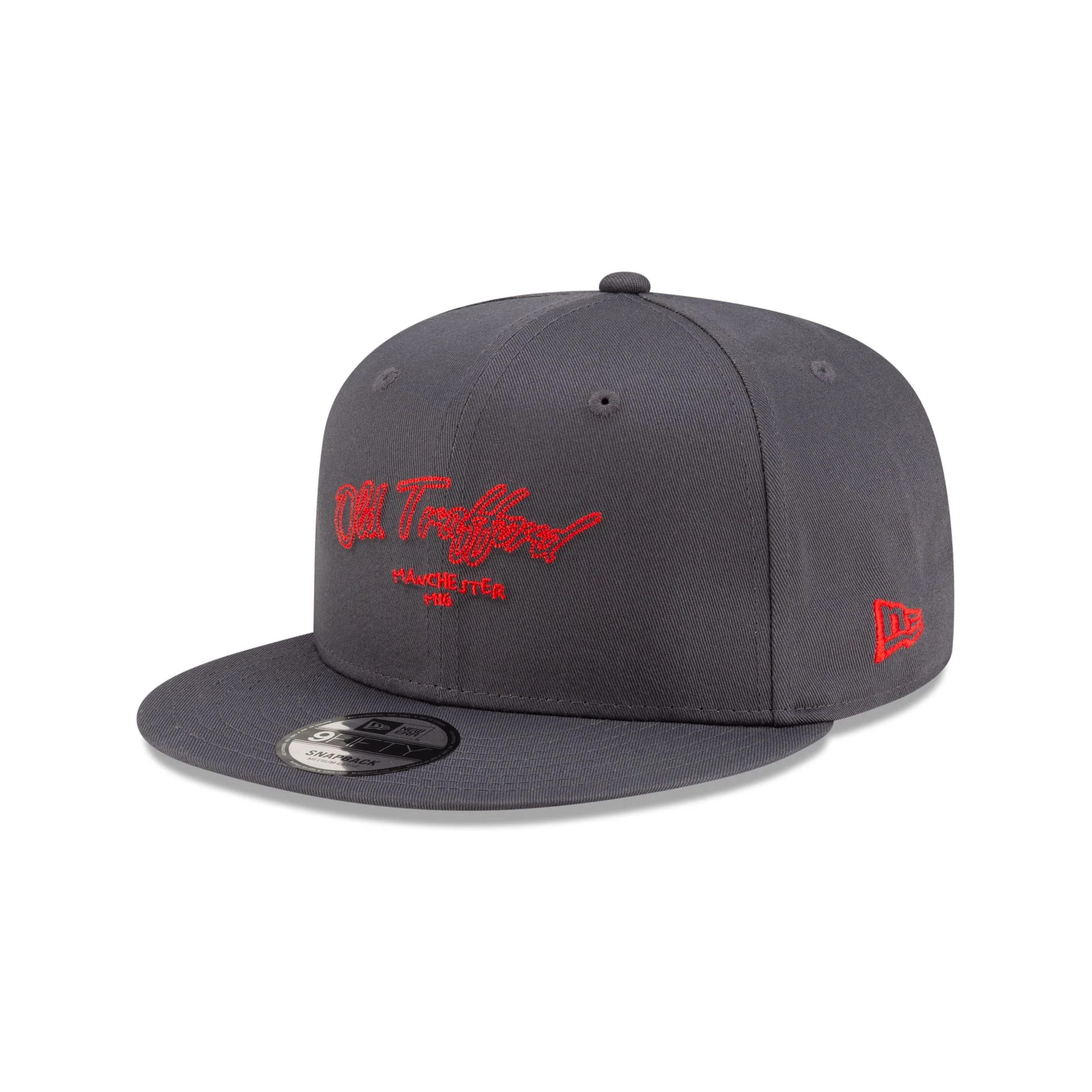 Manchester United Chain Stitch Dark Gray 9FIFTY Snapback Hat