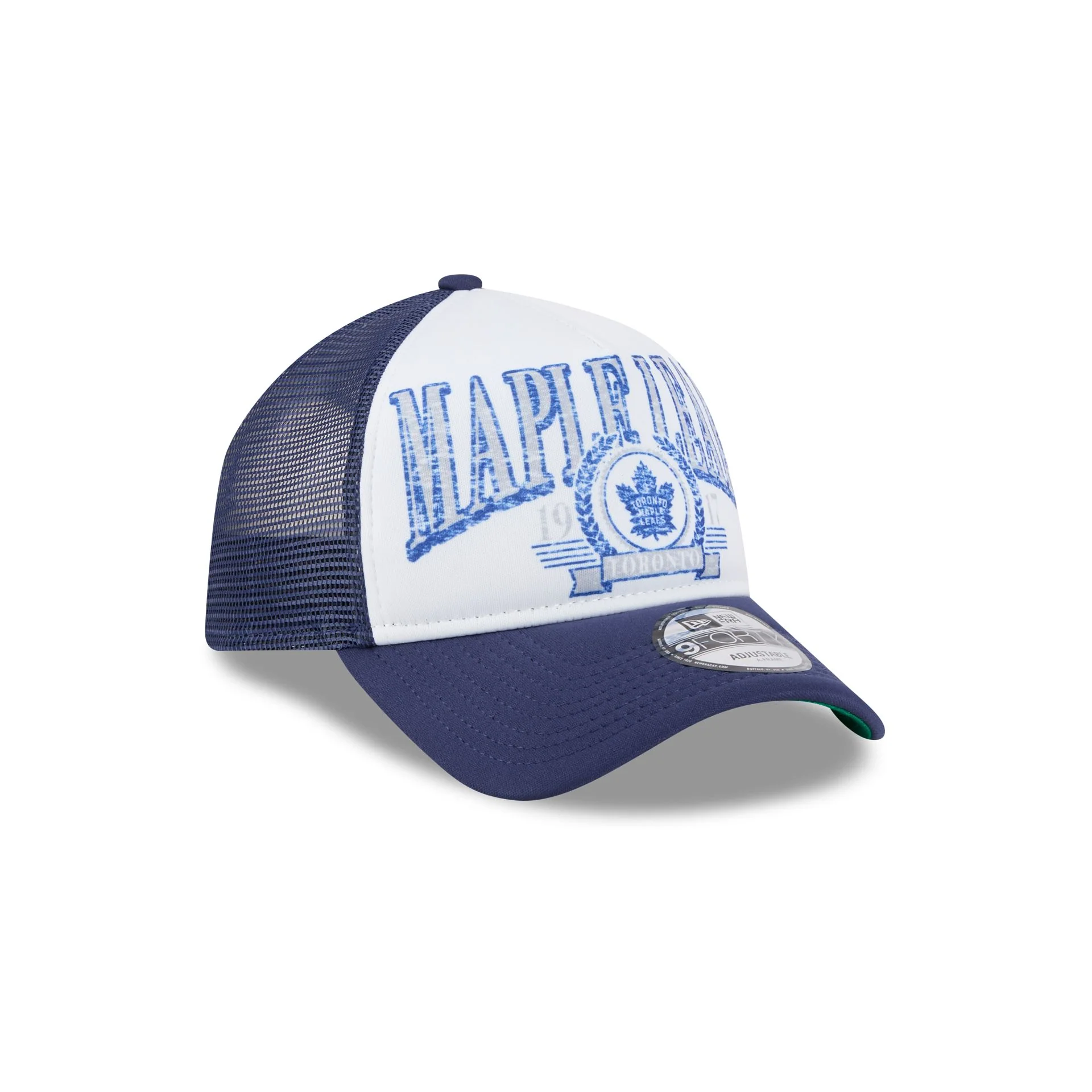 Toronto Maple Leafs Distressed 9FORTY A-Frame Trucker Hat