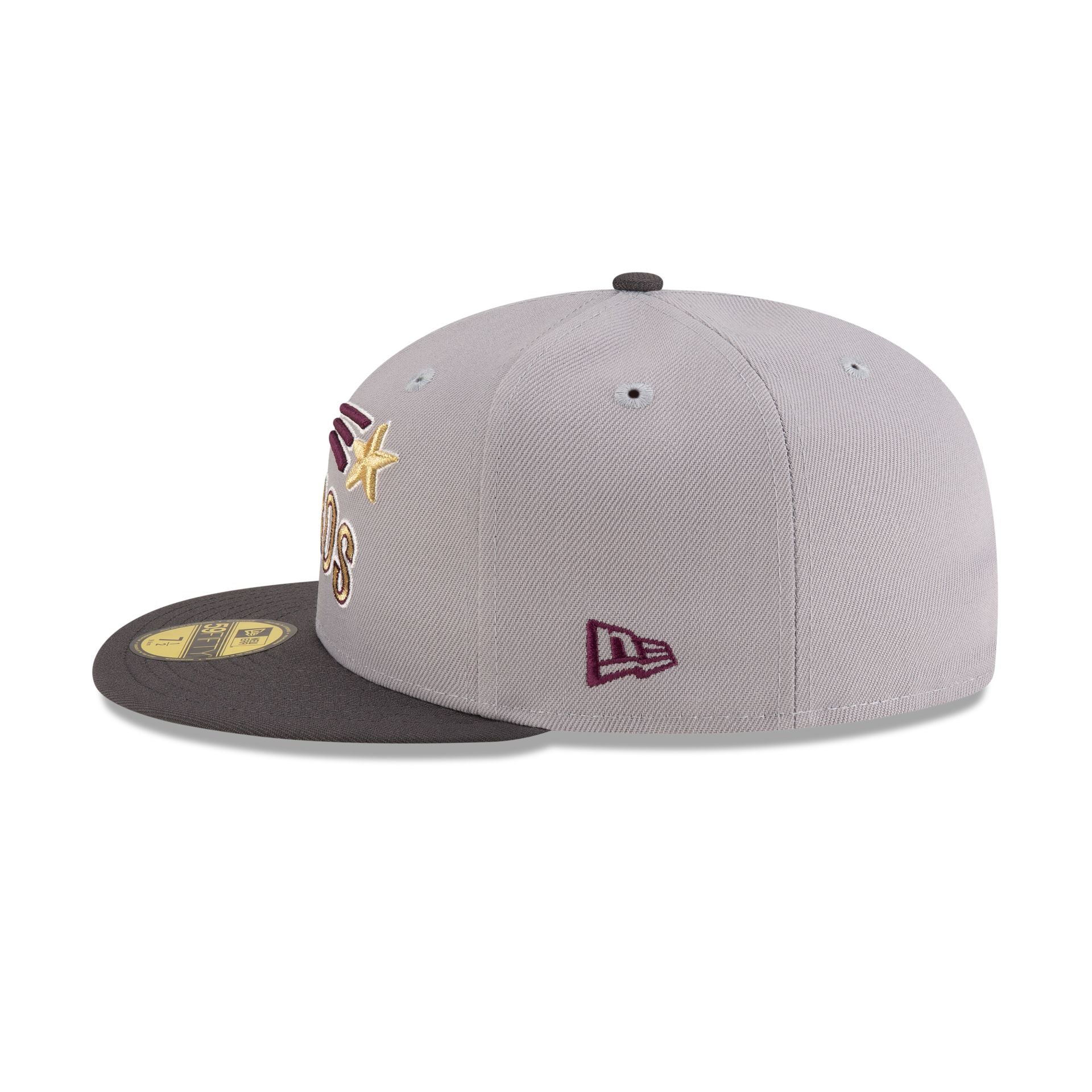Just Caps Graphite Maroon Houston Astros 59FIFTY Fitted Hat