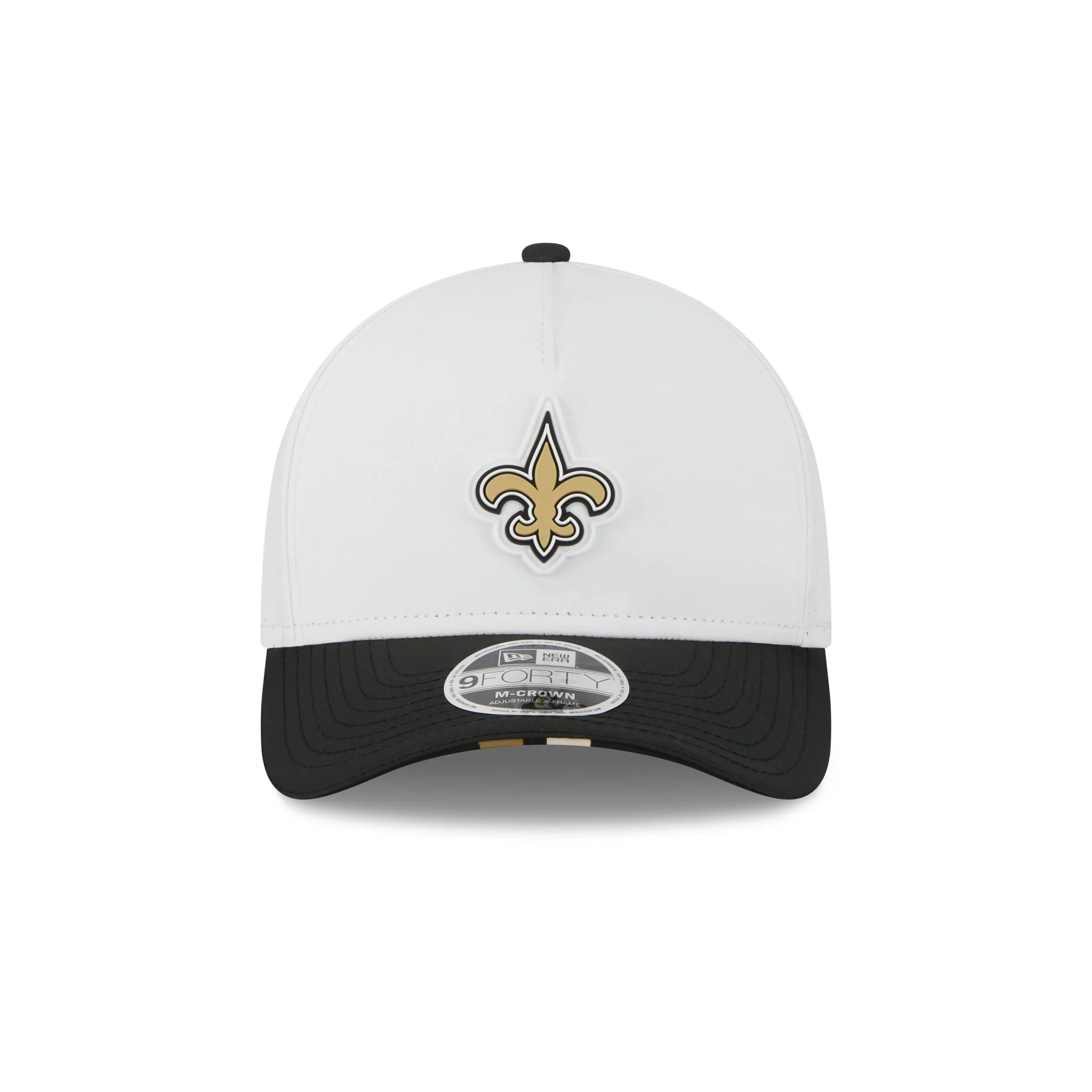 New Orleans Saints 2025 Training 9FORTY M-Crown A-Frame Snapback Hat