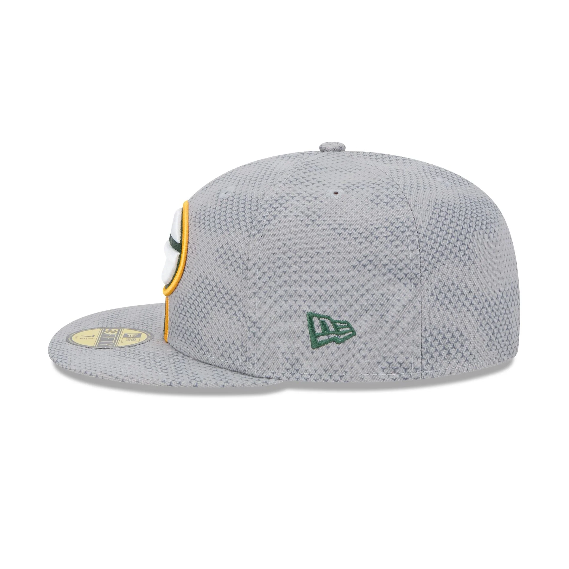 Green Bay Packers 2024 Sideline Gray 59FIFTY Fitted Hat