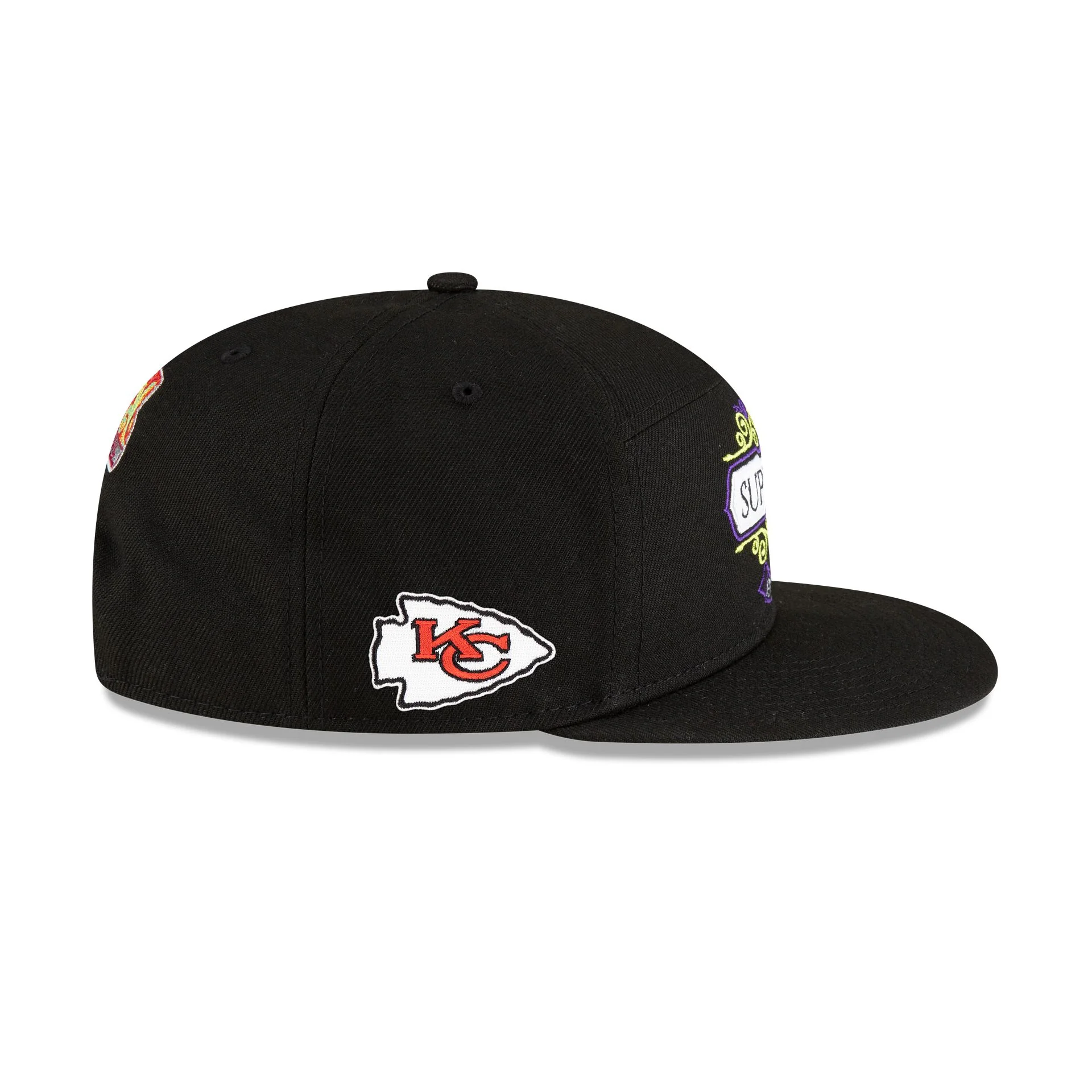 Kansas City Chiefs Super Bowl LIX Tarmac 9FIFTY Split Panel Snapback Hat