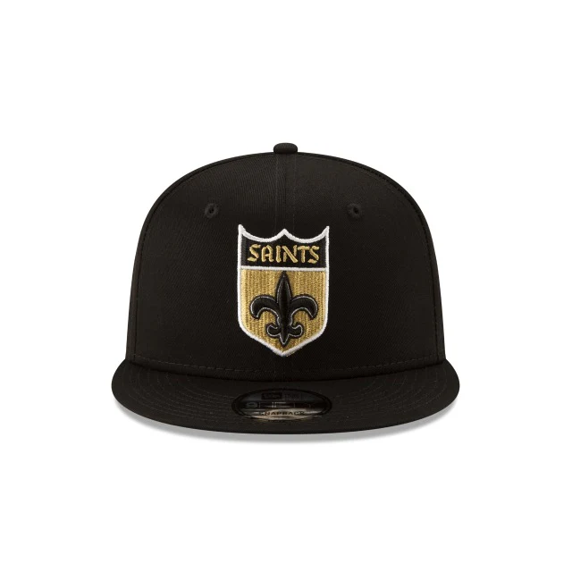 New Orleans Saints Black 9FIFTY Snapback Hat