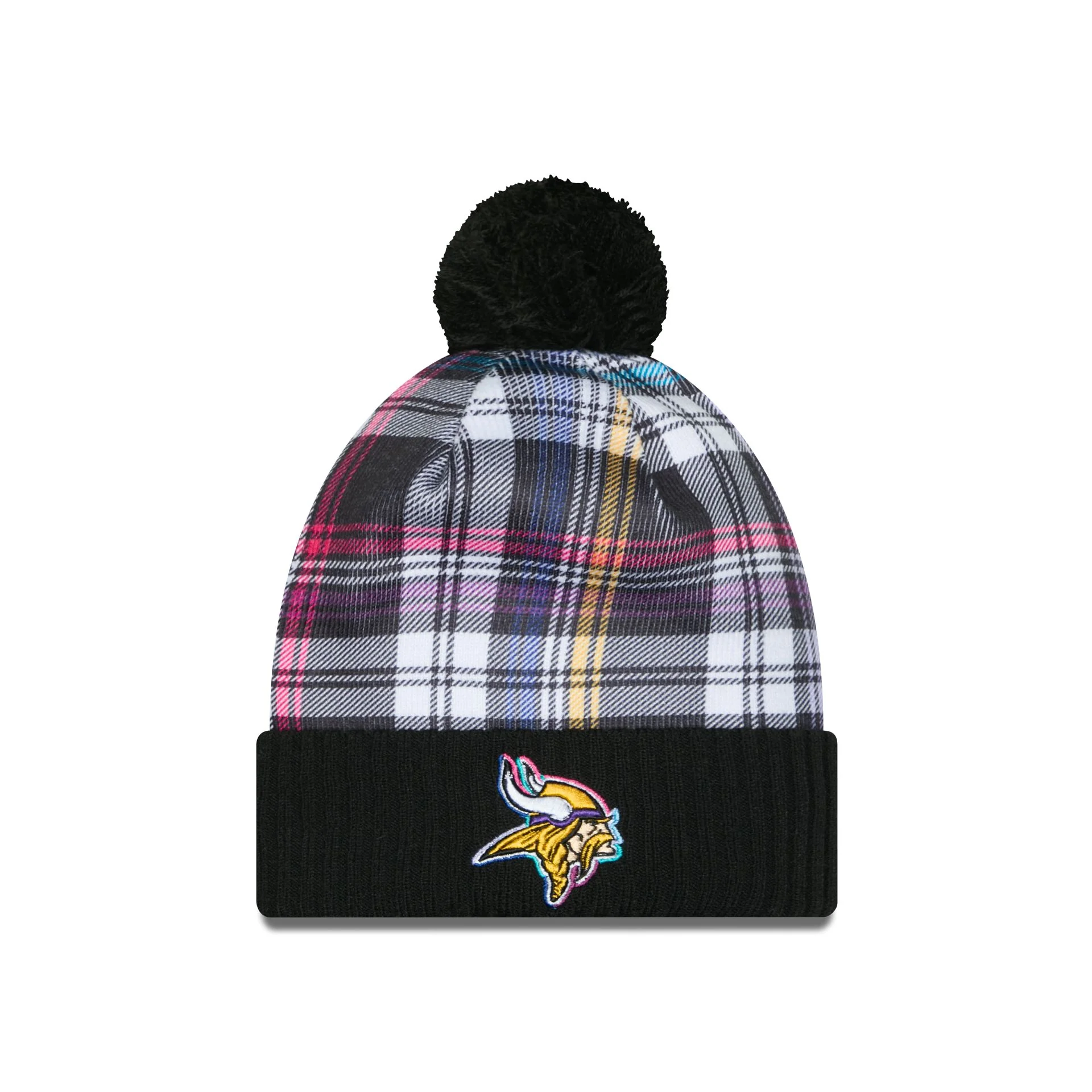 Minnesota Vikings 2024 Crucial Catch Sport Pom Knit Hat