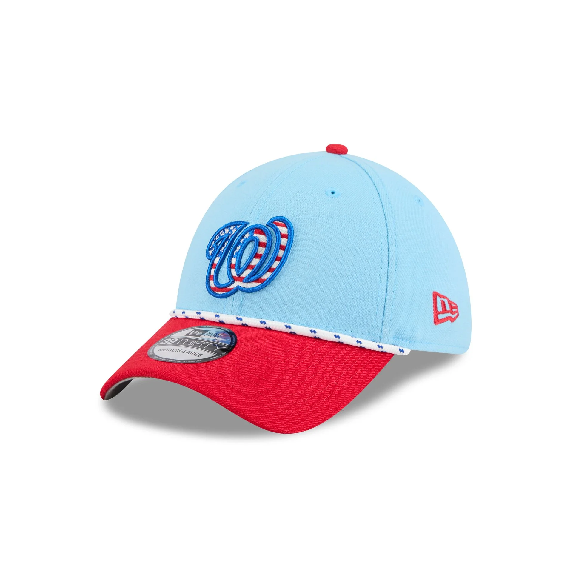 Washington Nationals Independence Day 2025 39THIRTY Stretch Fit Hat