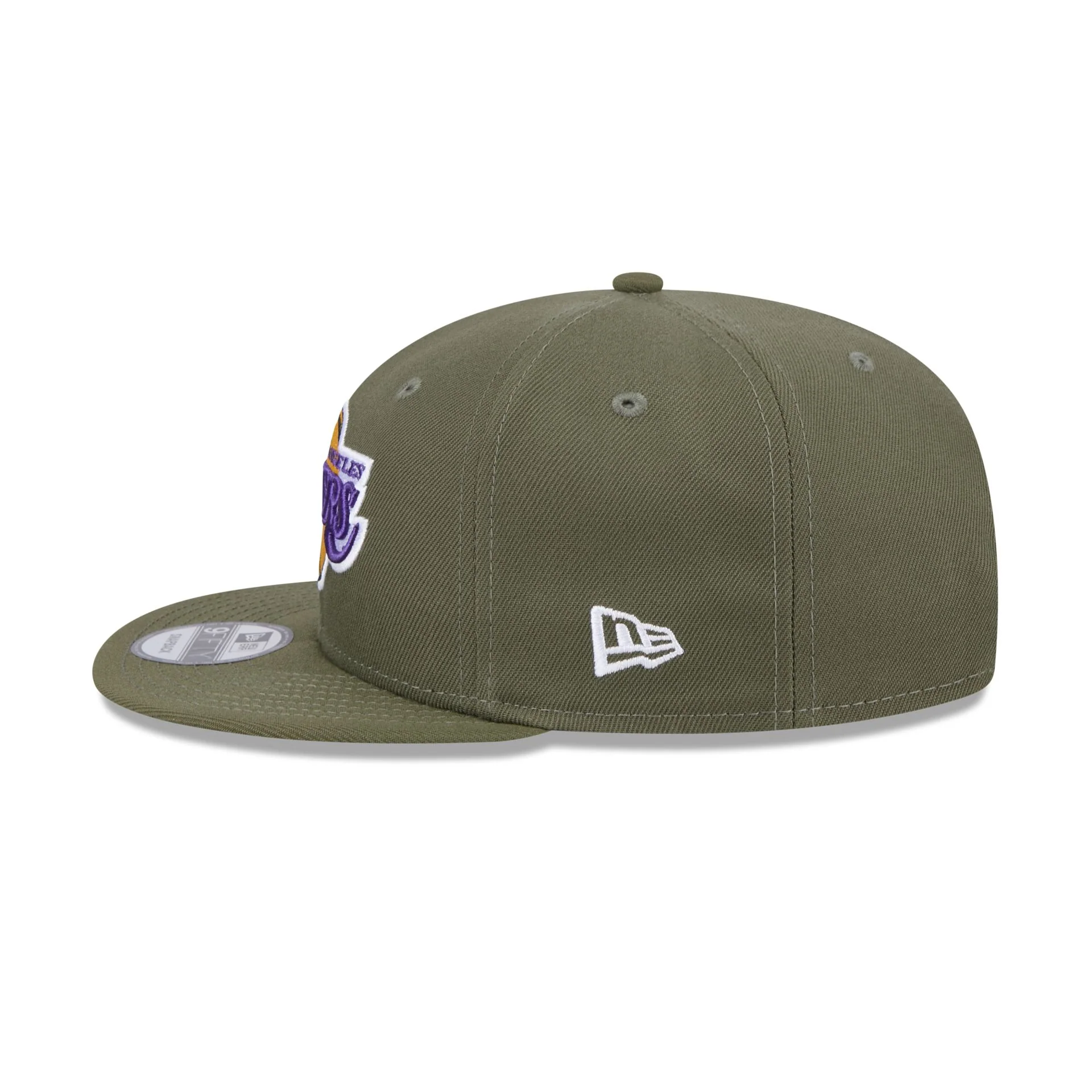 Los Angeles Lakers Olive 9FIFTY Snapback Hat