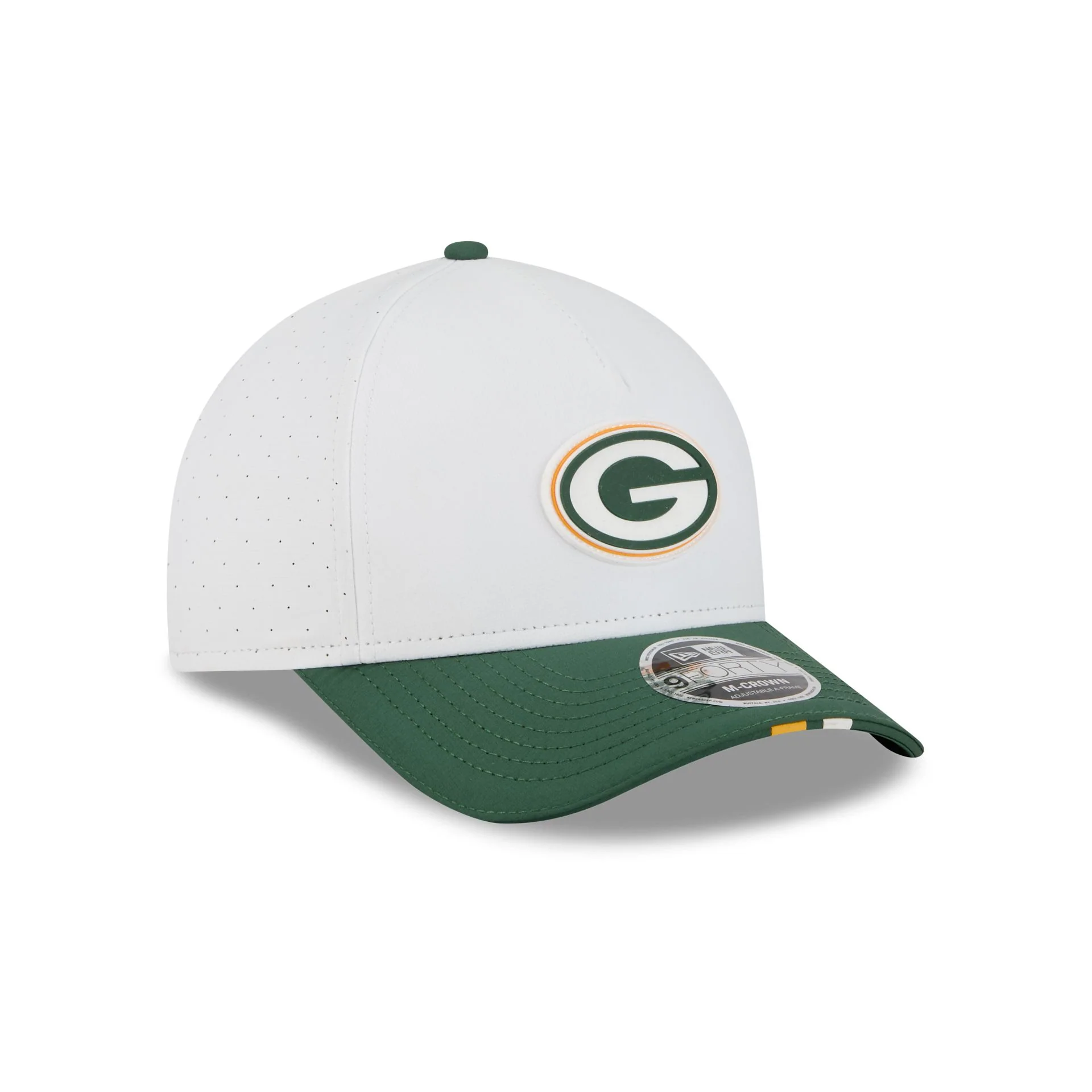 Green Bay Packers 2025 Training 9FORTY M-Crown A-Frame Snapback Hat