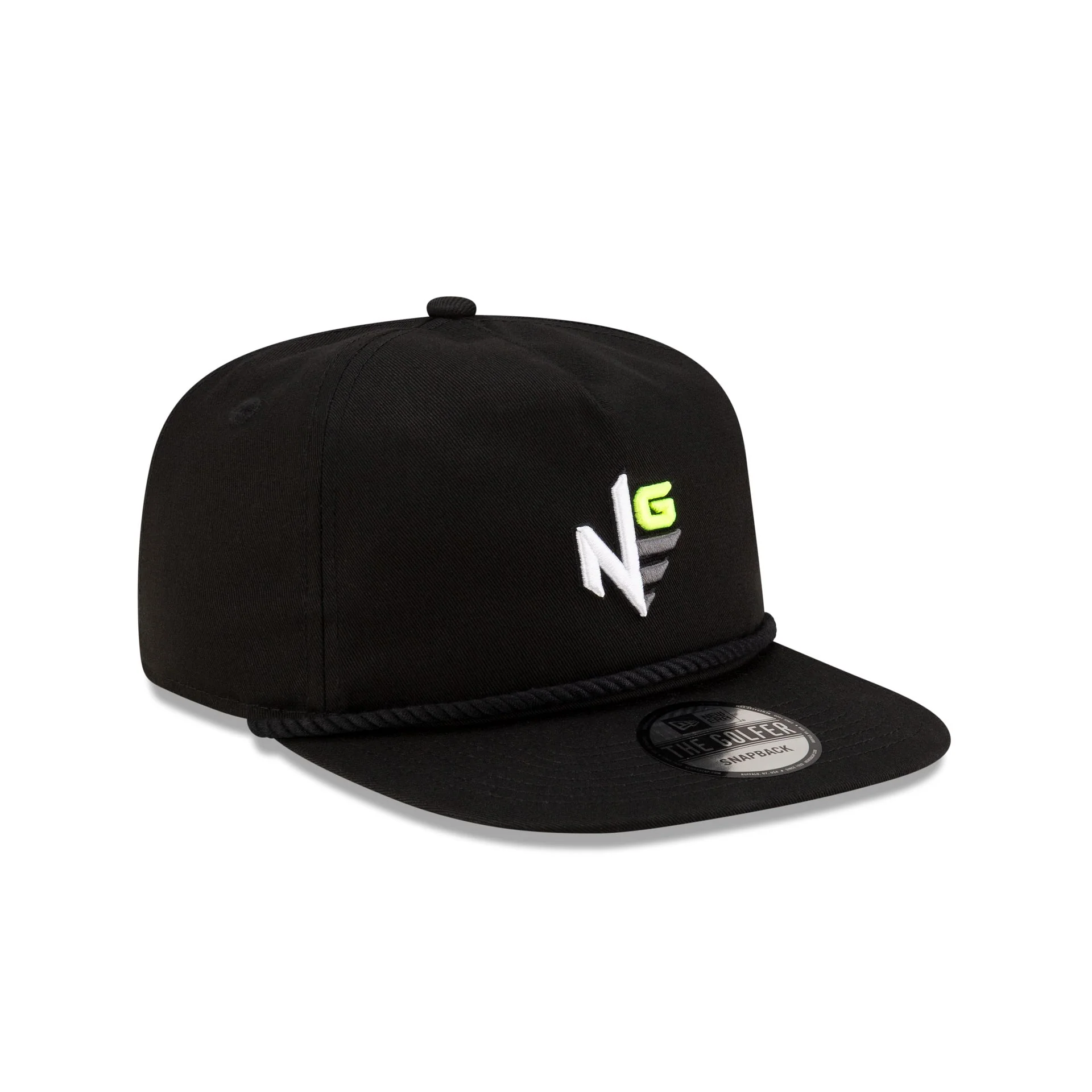 New Era Golf Black Logo Golfer Hat