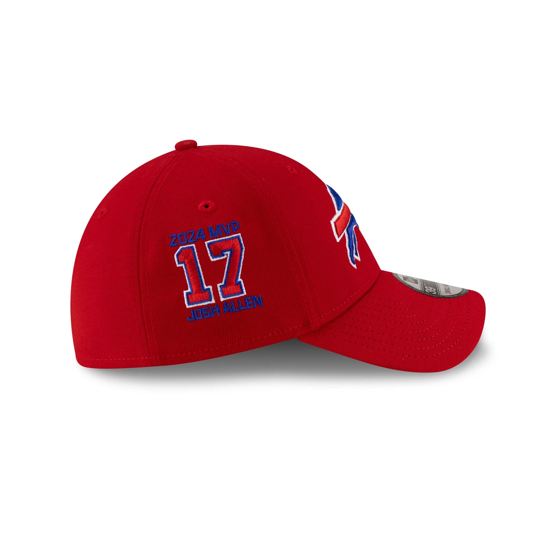 Buffalo Bills Josh Allen MVP Red 39THIRTY Stretch Fit Hat