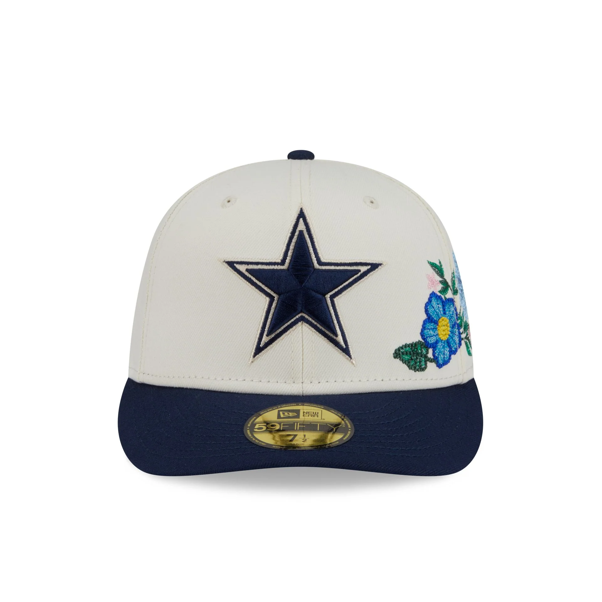 Dallas Cowboys Tonal Florals White 59FIFTY Fitted Hat