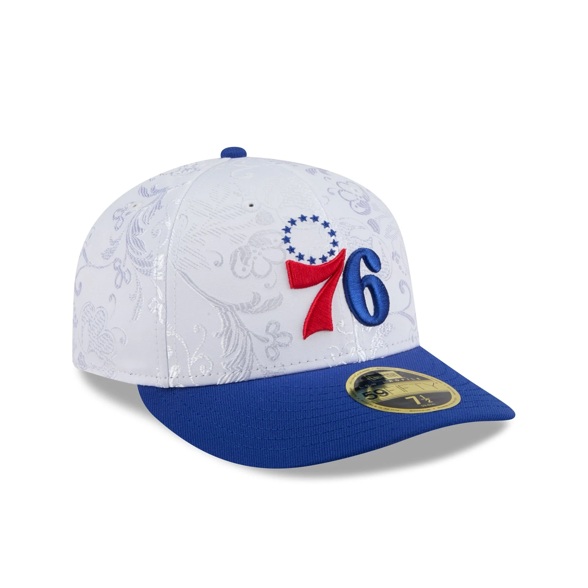 Philadelphia 76ers Floral Shine Low Profile 59FIFTY Fitted Hat