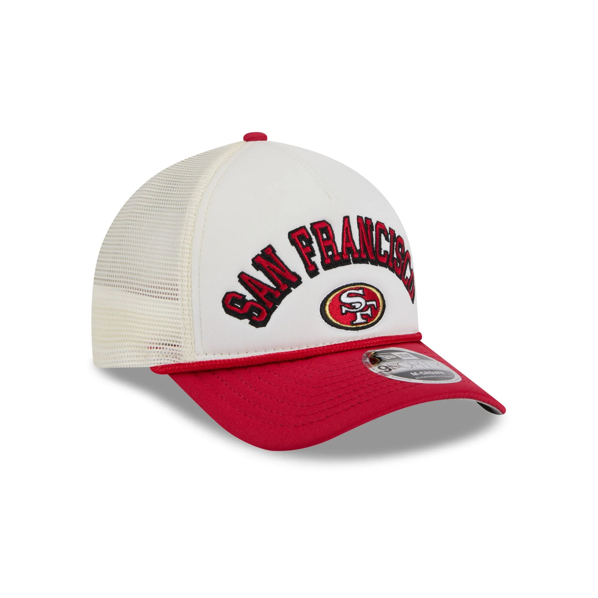 San Francisco 49ers Chrome Arch 9FORTY M-Crown A-Frame Trucker Hat