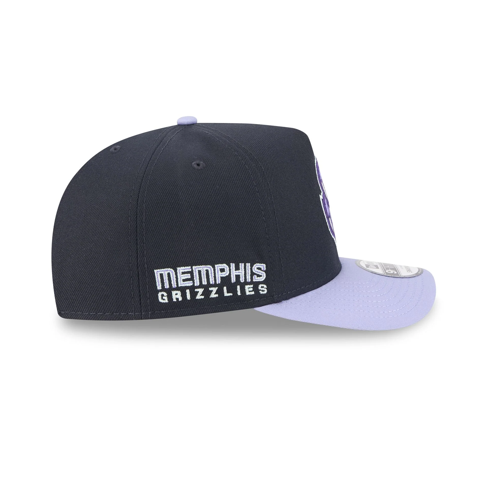 Memphis Grizzlies Navy Lavender 9FIFTY A-Frame Snapback Hat