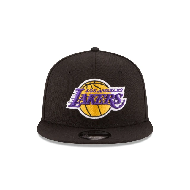 Los Angeles Lakers Black 9FIFTY Snapback Hat