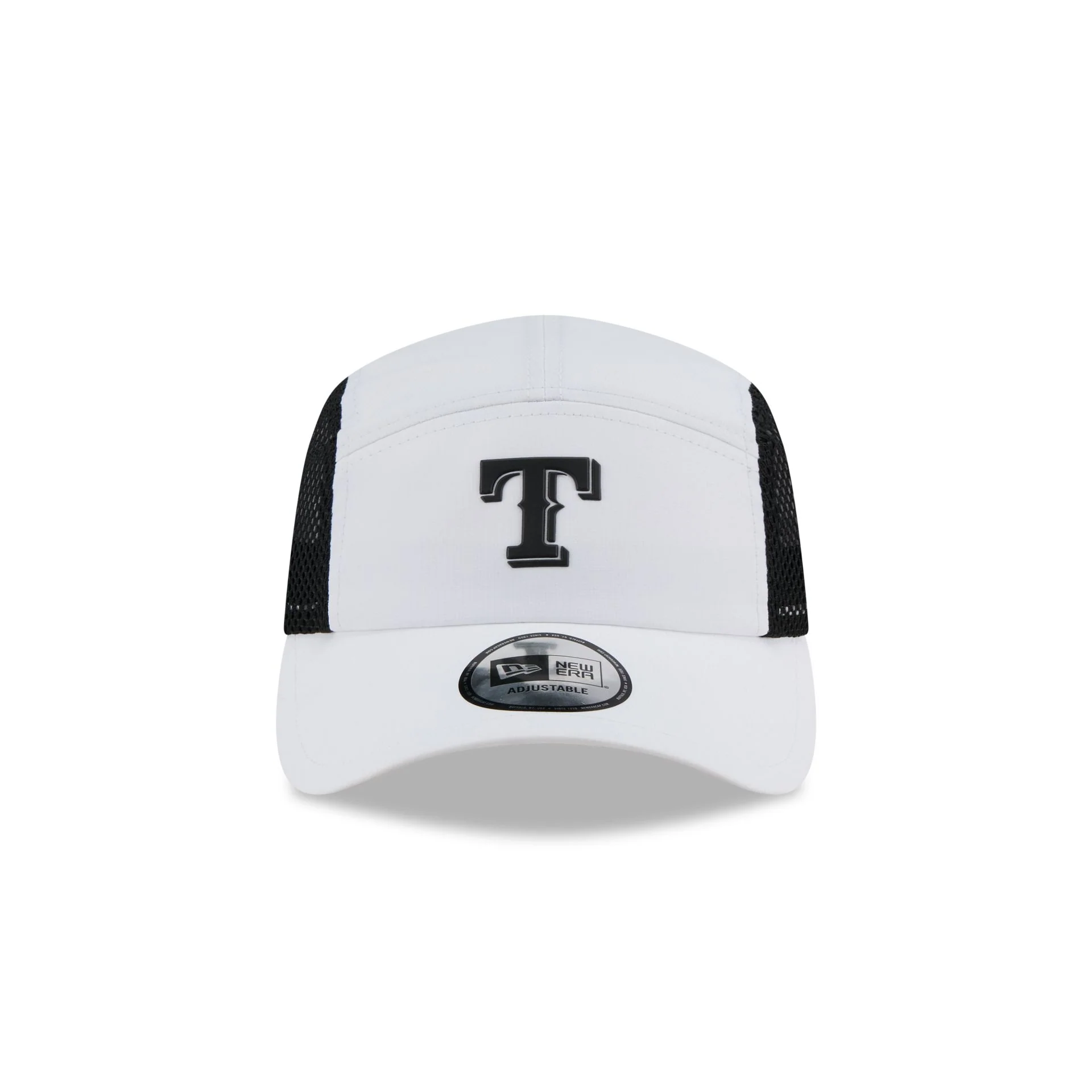 Texas Rangers White Poly Runner Adjustable Hat