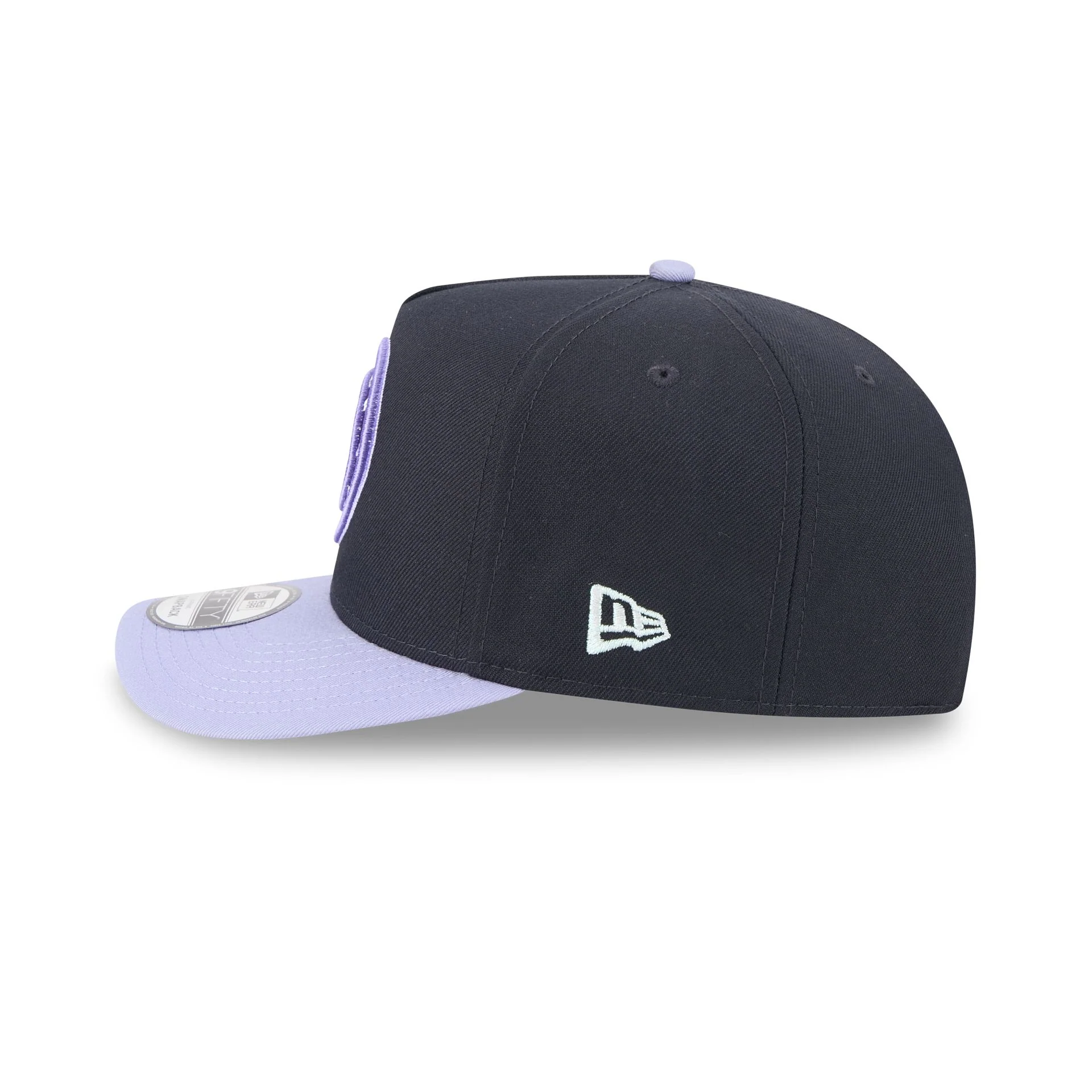 Denver Nuggets Navy Lavender 9FIFTY A-Frame Snapback Hat