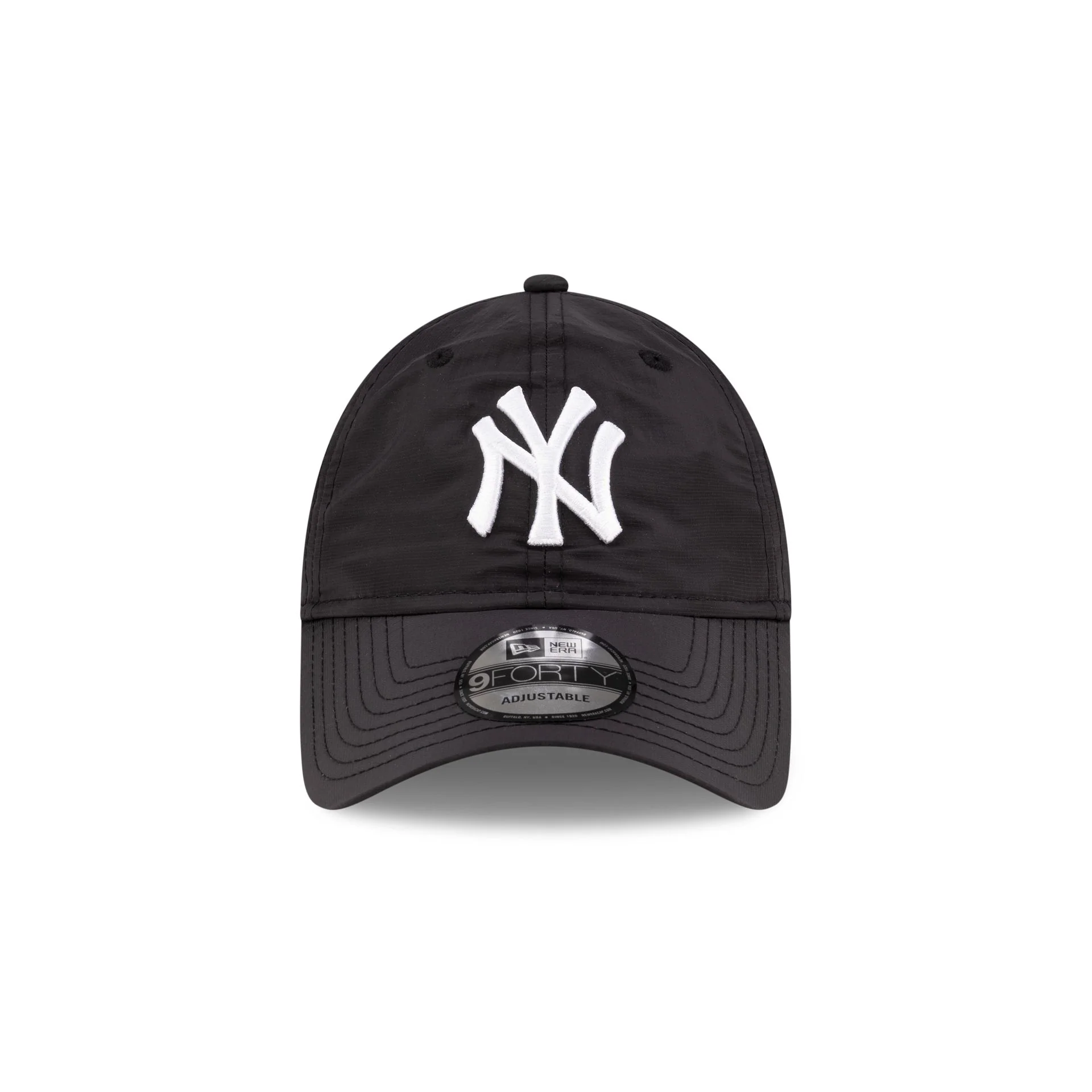 New York Yankees Black Nylon 9FORTY Adjustable Hat