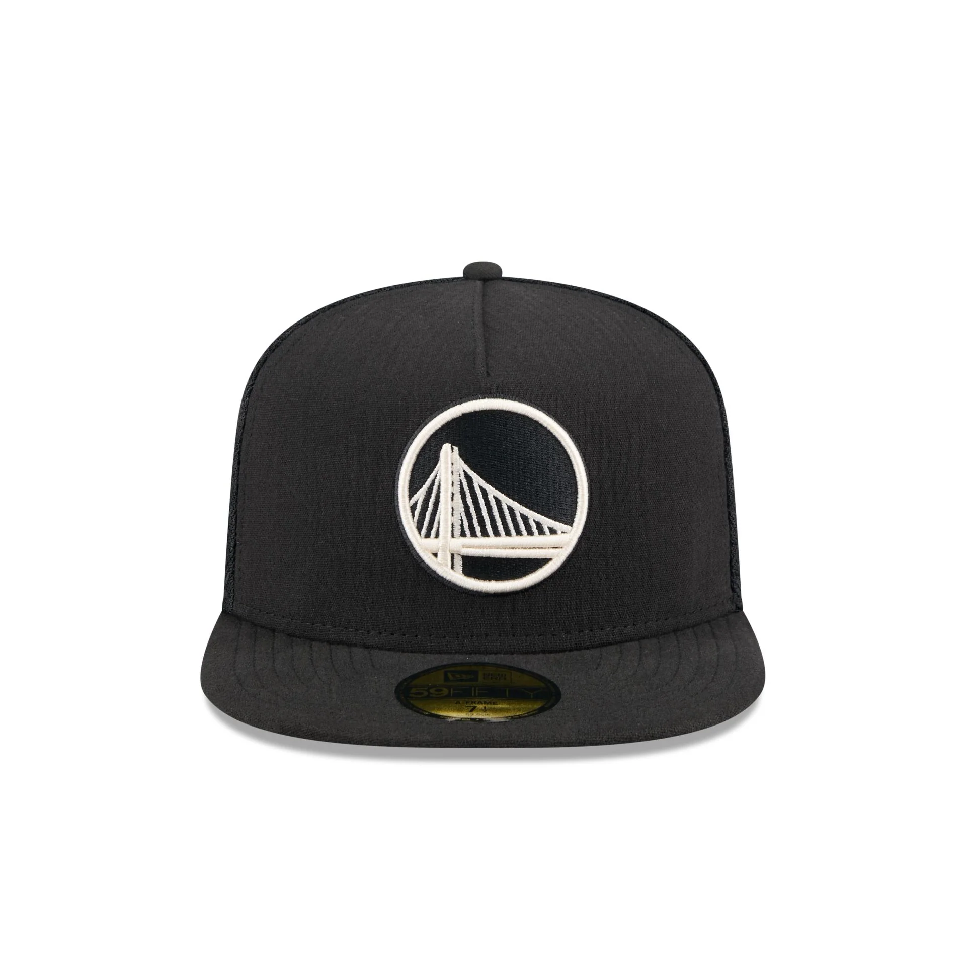 Golden State Warriors Black Mesh 59FIFTY A-Frame Fitted Hat