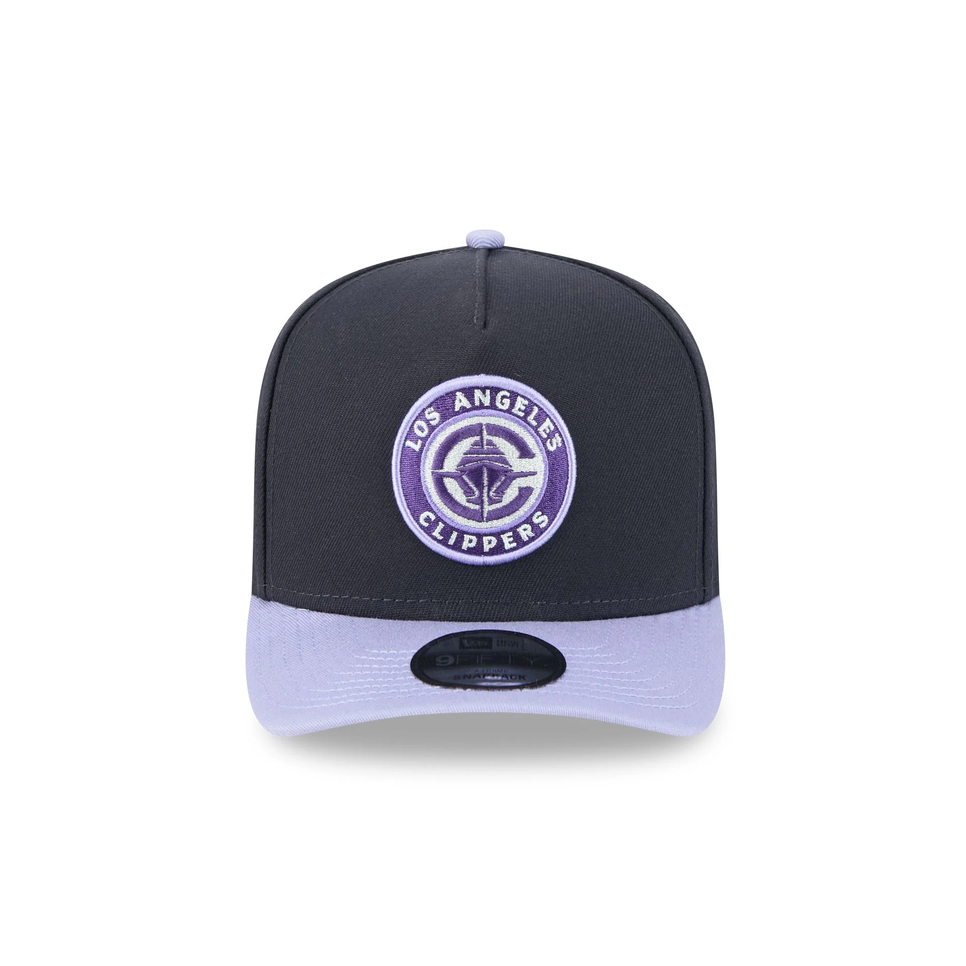 Los Angeles Clippers Navy Lavender 9FIFTY A-Frame Snapback Hat