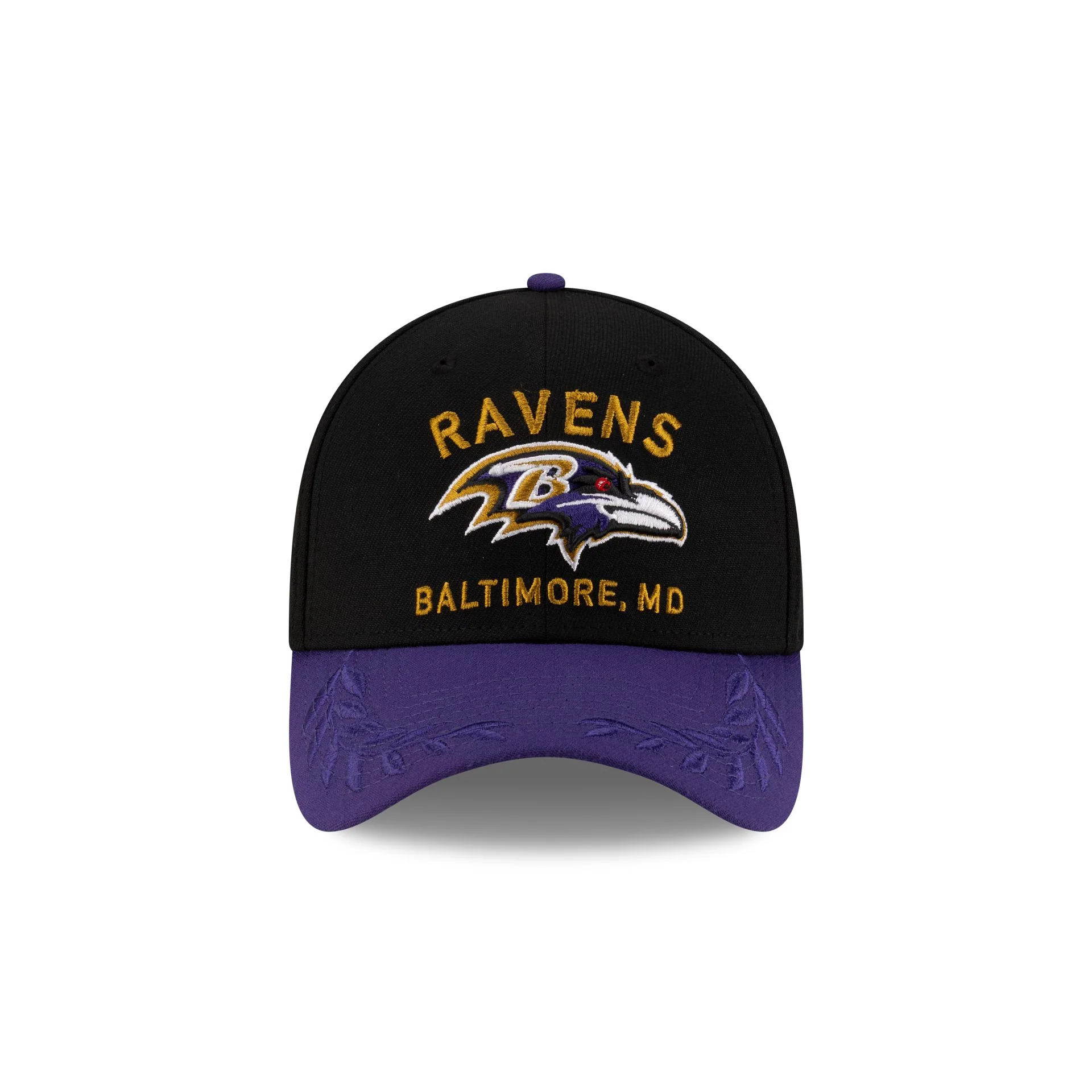 Baltimore Ravens 2025 Draft 39THIRTY Stretch Fit Hat