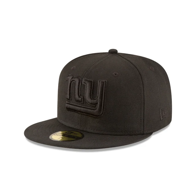 New York Giants Black On Black 59FIFTY Fitted Hat