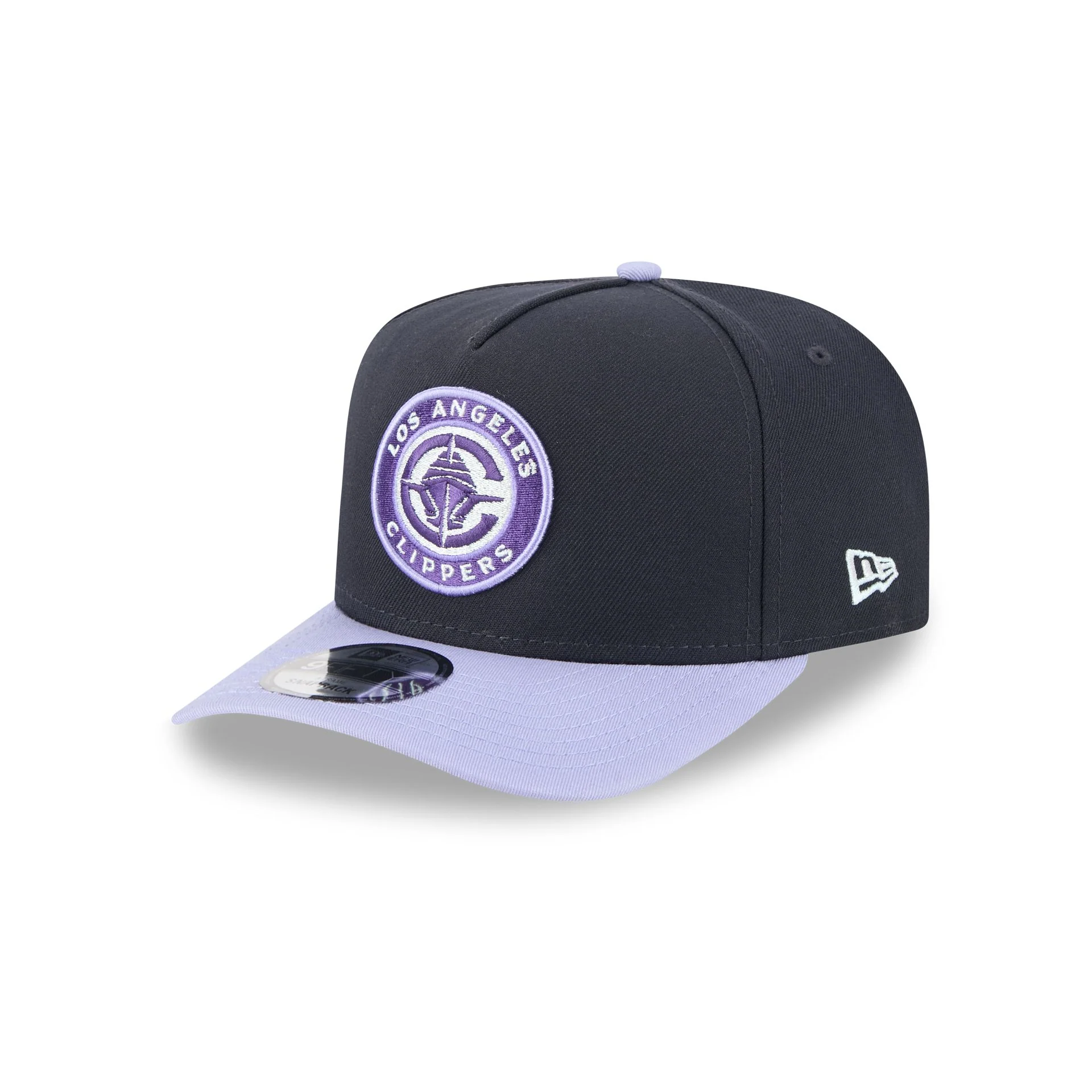 Los Angeles Clippers Navy Lavender 9FIFTY A-Frame Snapback Hat