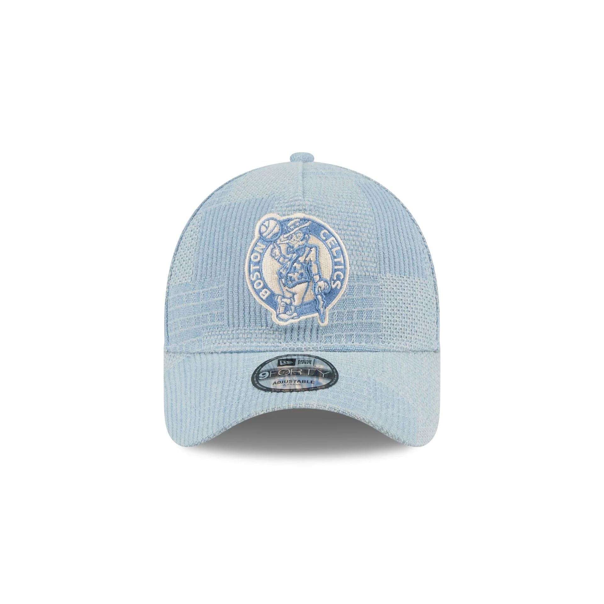 Boston Celtics Logo Essentials Denim 9FORTY A-Frame Snapback Hat