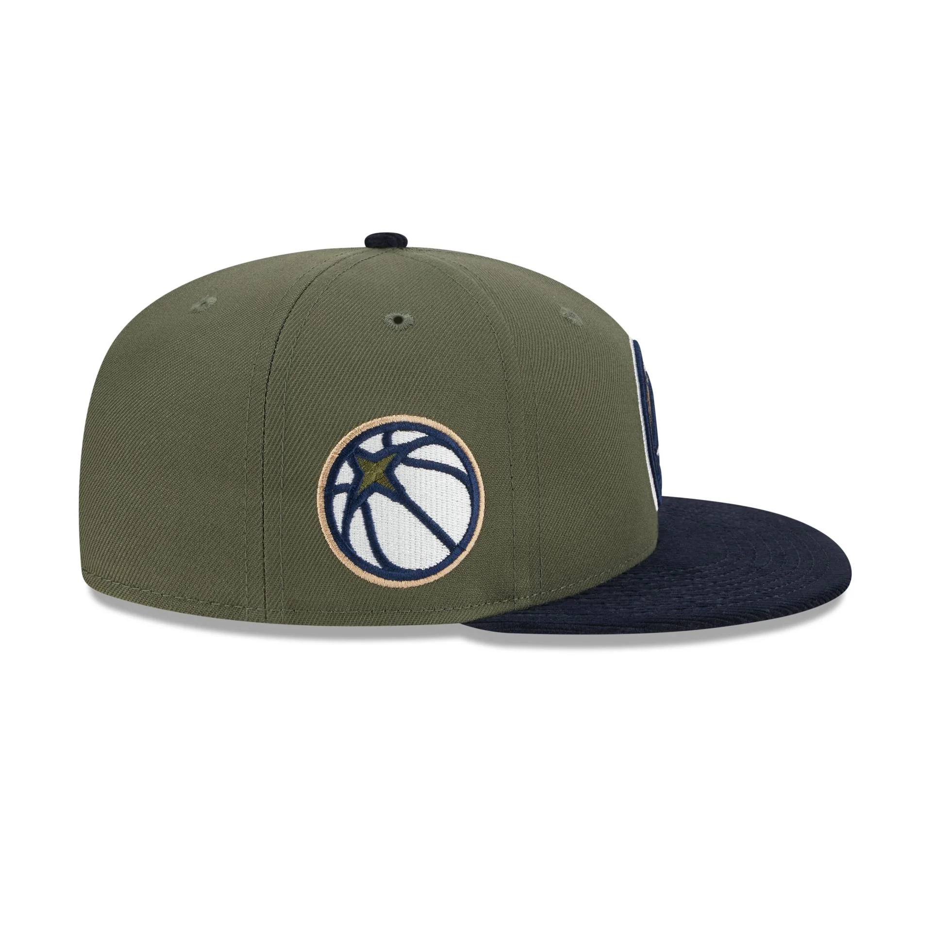 Minnesota Timberwolves Olive Green 59FIFTY Fitted Hat