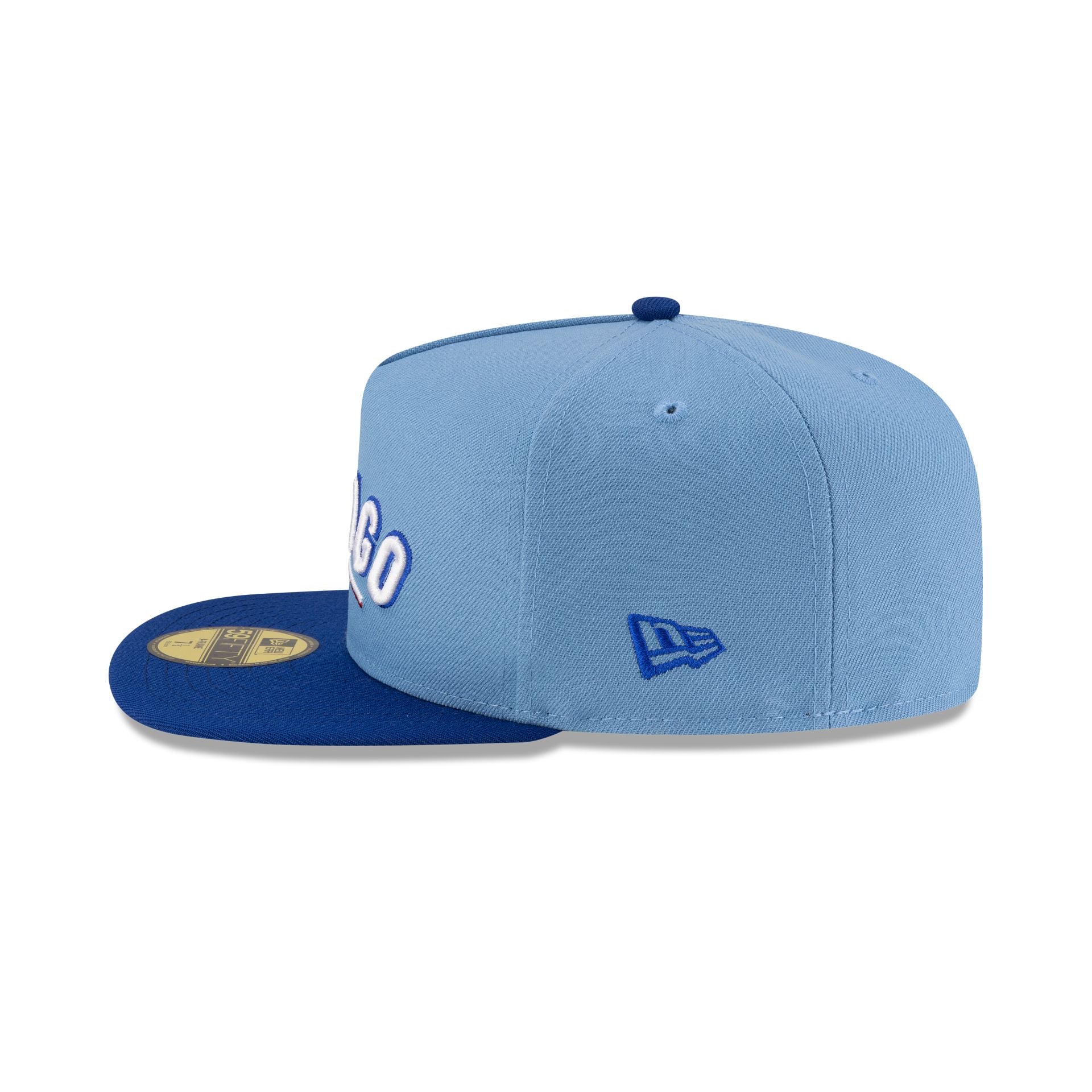 Just Caps Sky Blue Chicago Cubs 59FIFTY A-Frame Fitted Hat