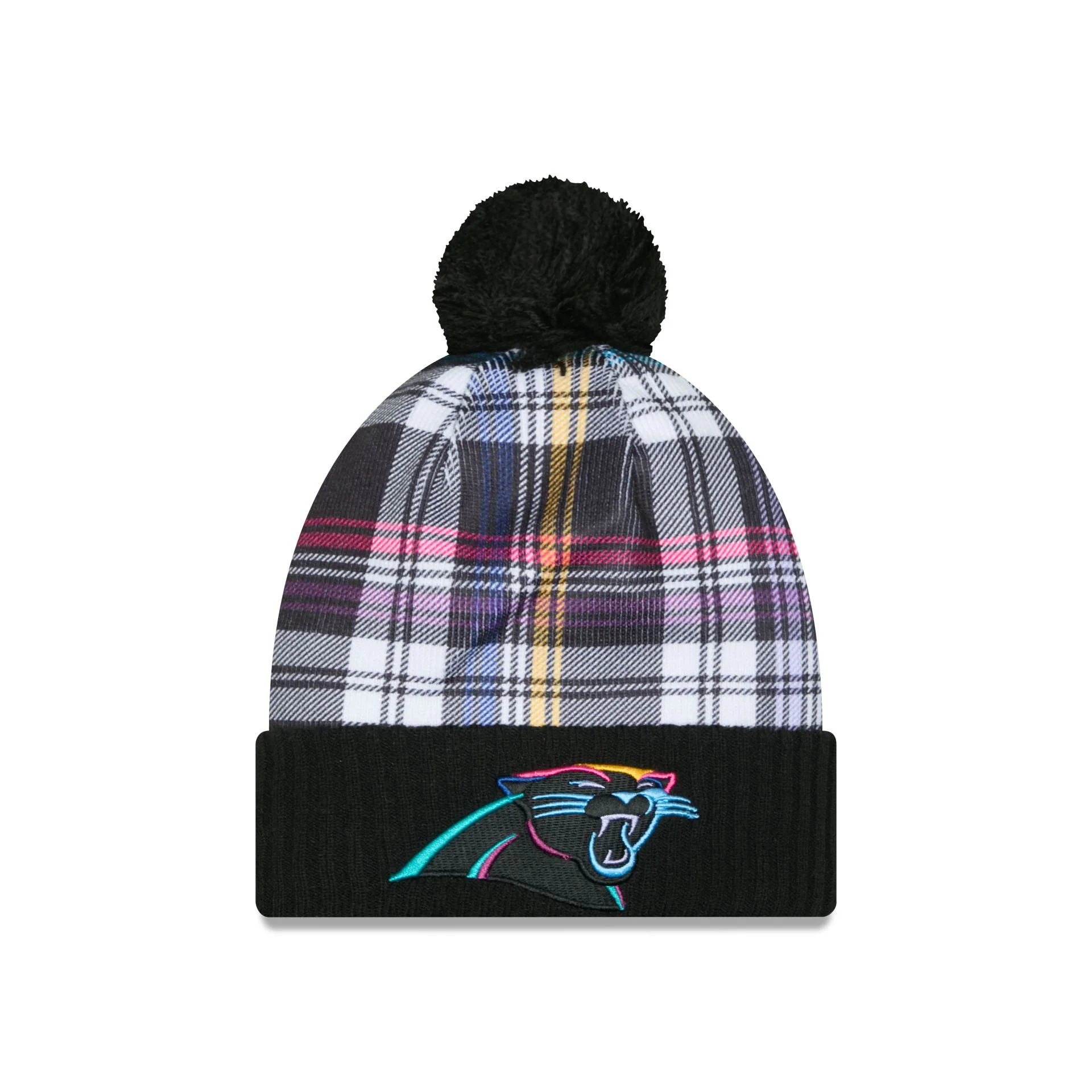 Carolina Panthers 2024 Crucial Catch Sport Pom Knit Hat