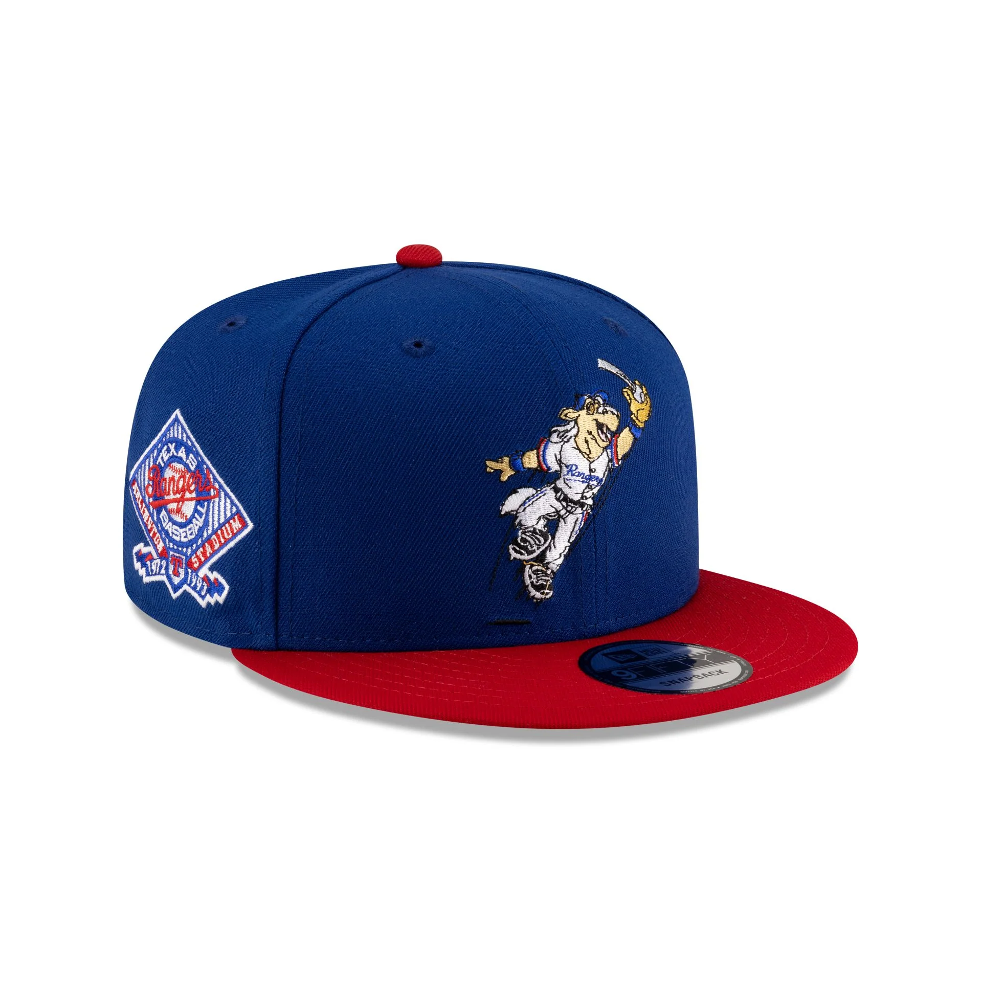 Texas Rangers Mascot Blue 9FIFTY Snapback Hat