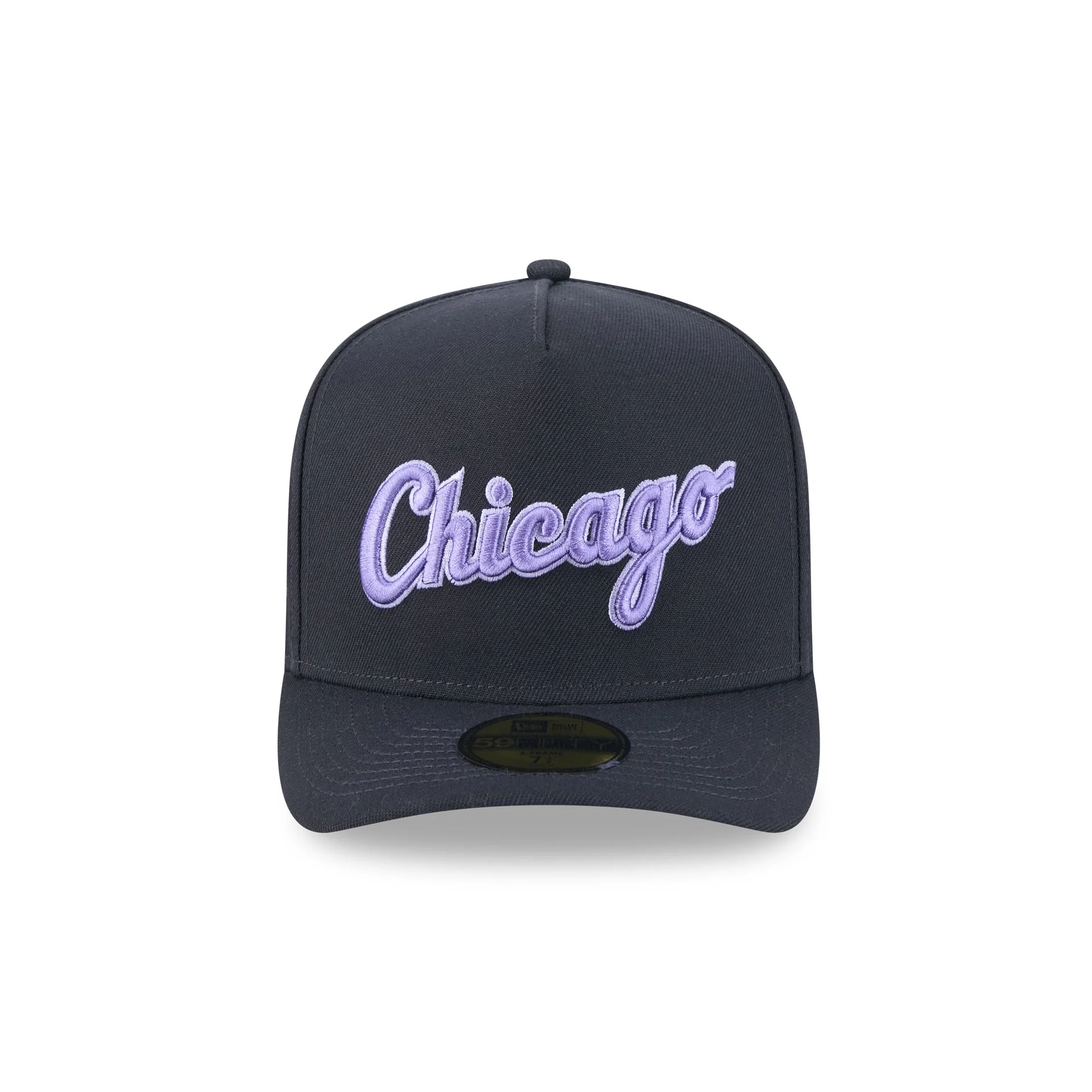 Chicago White Sox Navy Lavender 59FIFTY A-Frame Fitted Hat