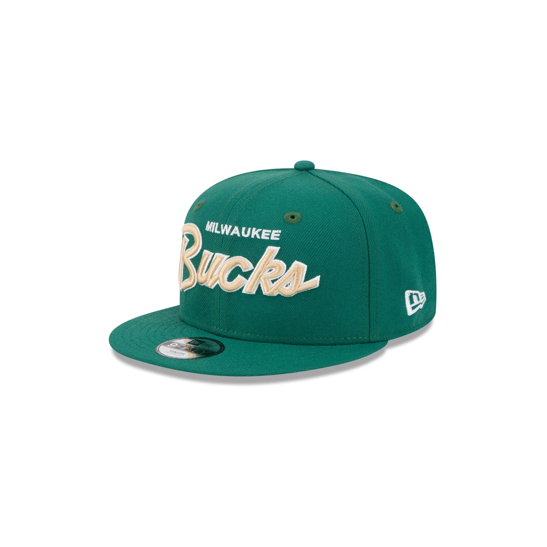 Milwaukee Bucks Script Kids 9FIFTY Snapback Hat