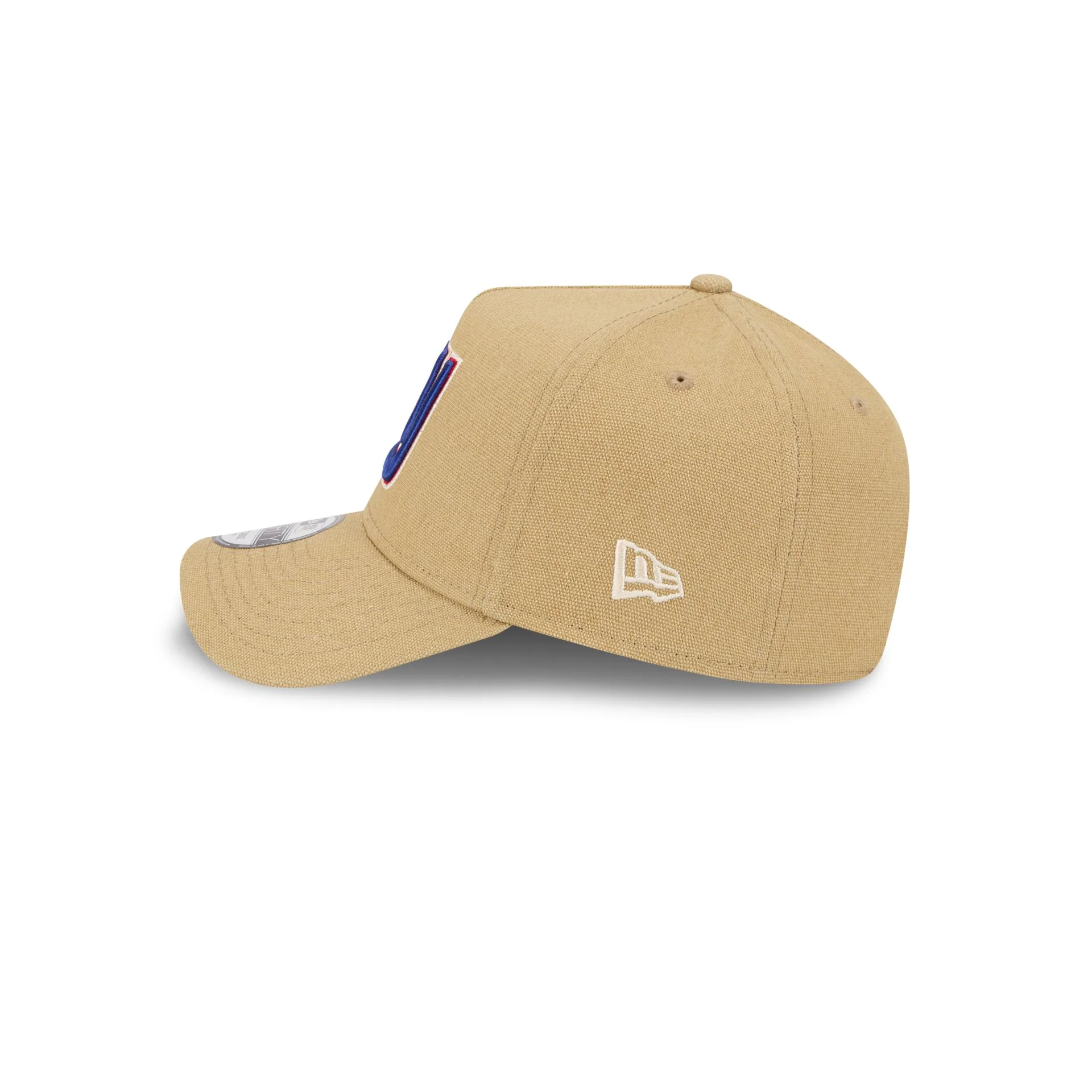 New York Giants Logo Essentials Khaki 9FORTY A-Frame Snapback Hat