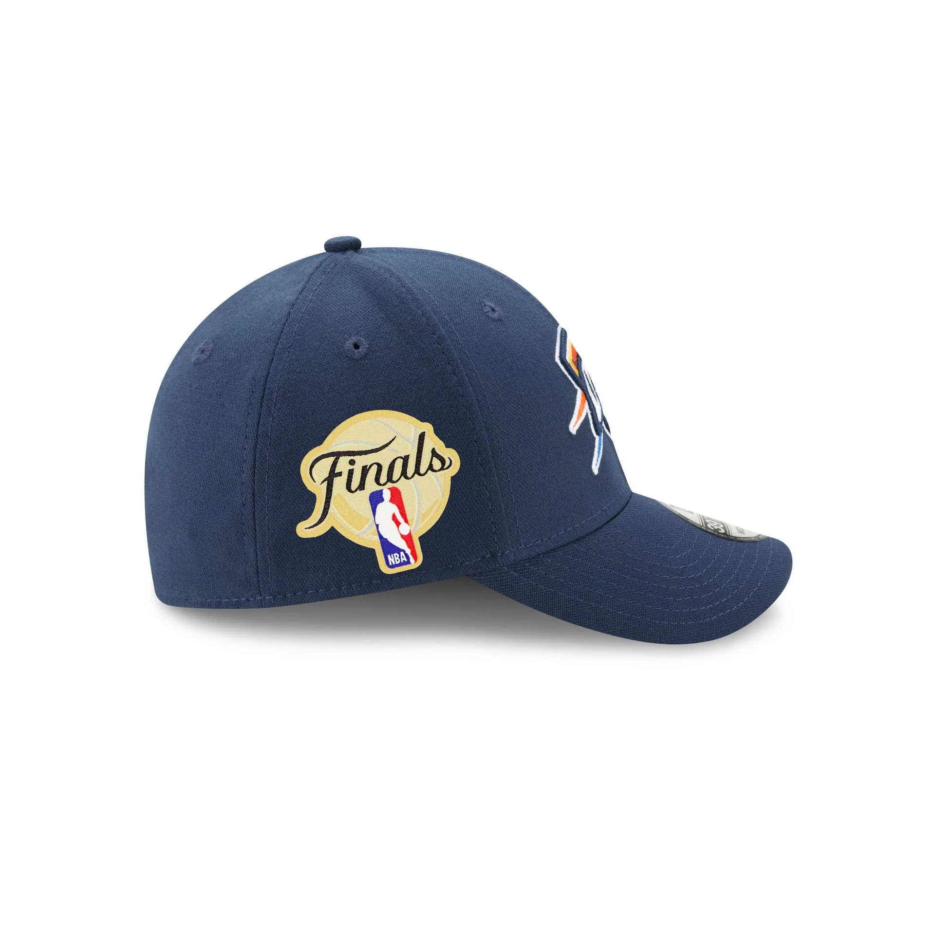 Oklahoma City Thunder 2025 NBA Finals Sidepatch 39THIRTY Stretch Fit Hat